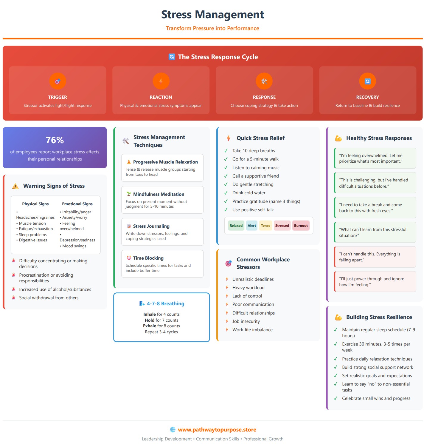 Stress Management Infographic