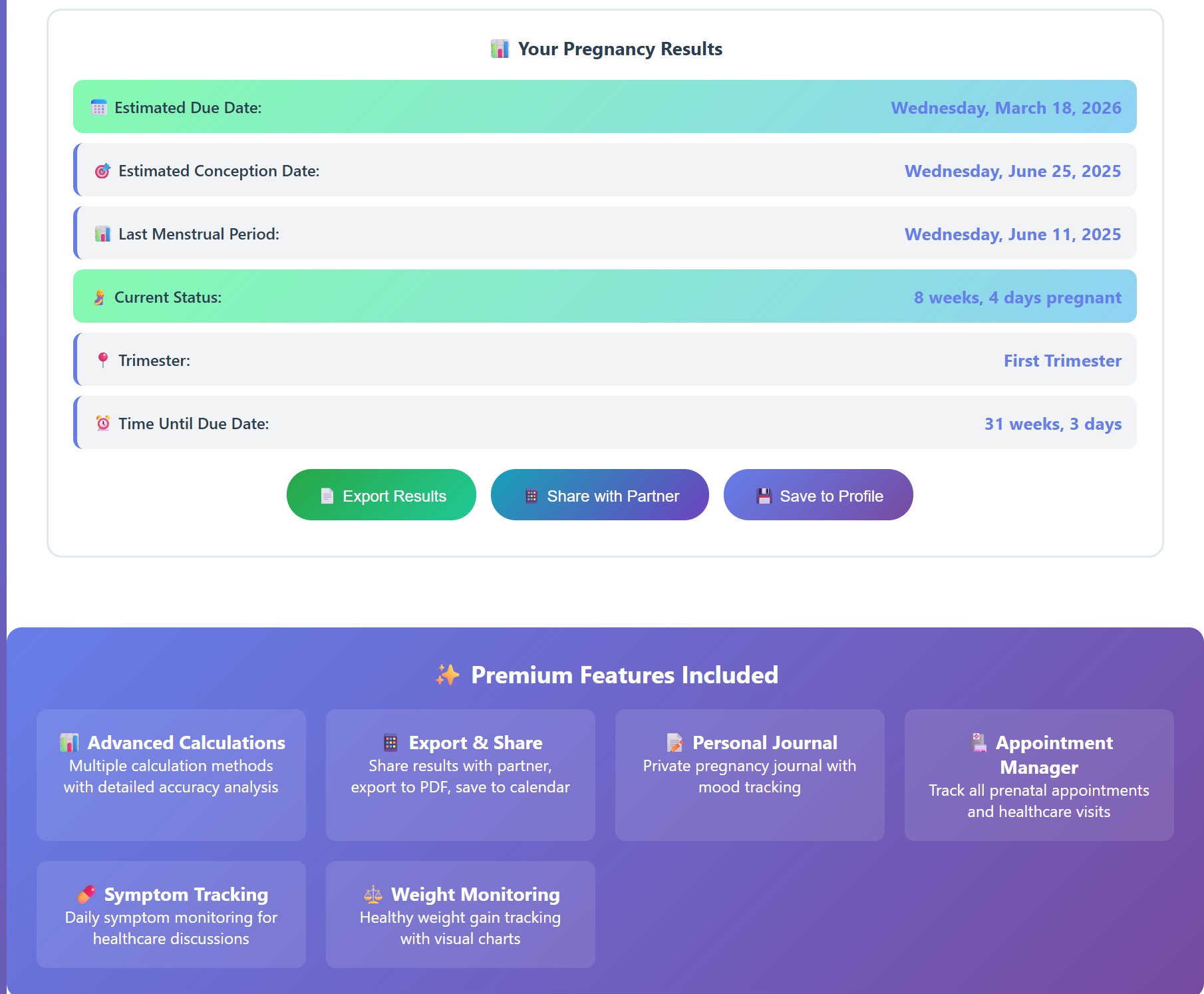 Premium Pregnancy Companion