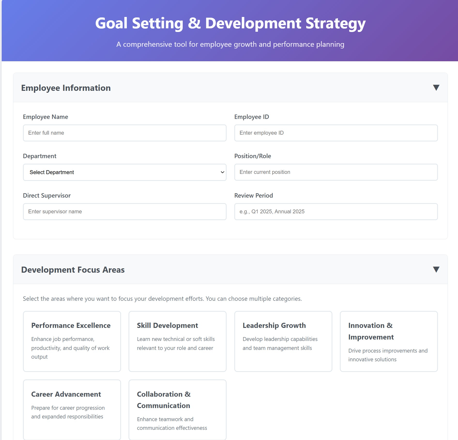 Goal Setting and Development Strategy Guide