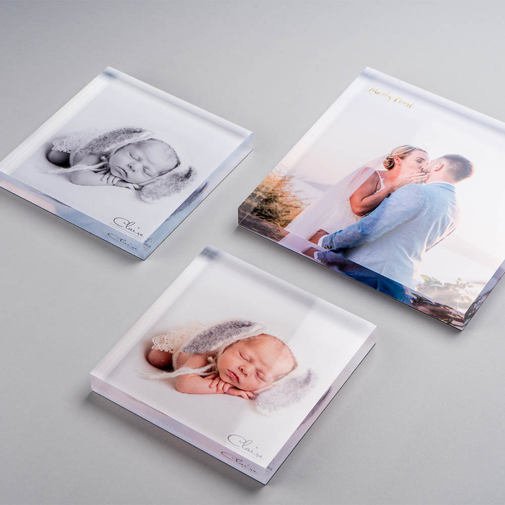✨ Acrylic Photo Block – Modern Keepsake Display