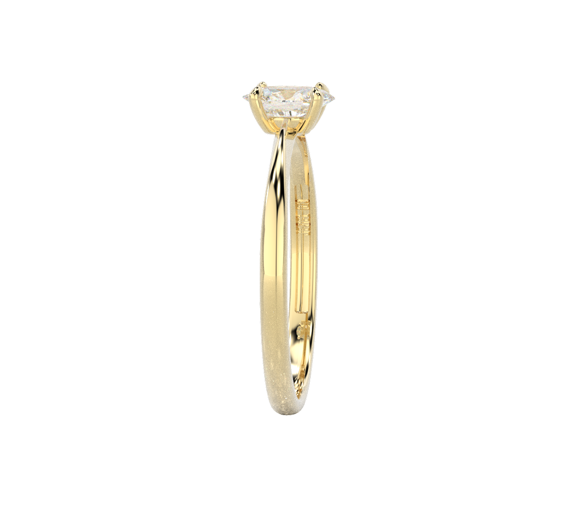 Anillo Compromiso con Moissanita 0.5ct en oro de 10k o 14k