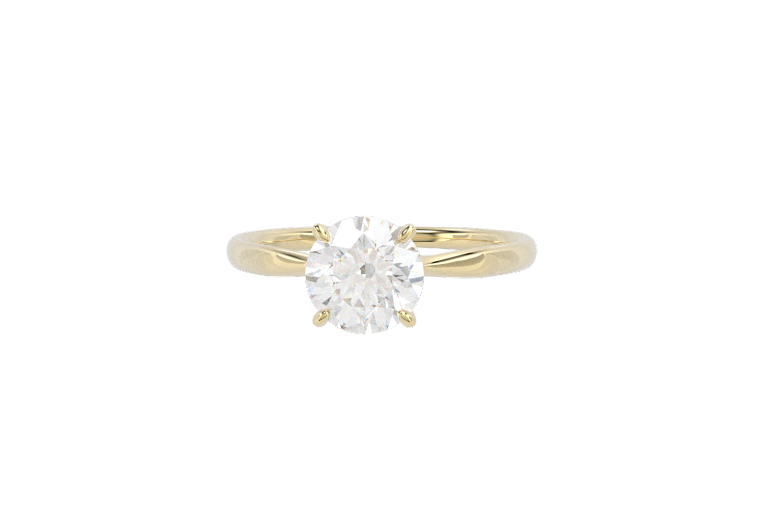Anillo Compromiso Moissanita 1ct Catedral Oro 10k o 14k