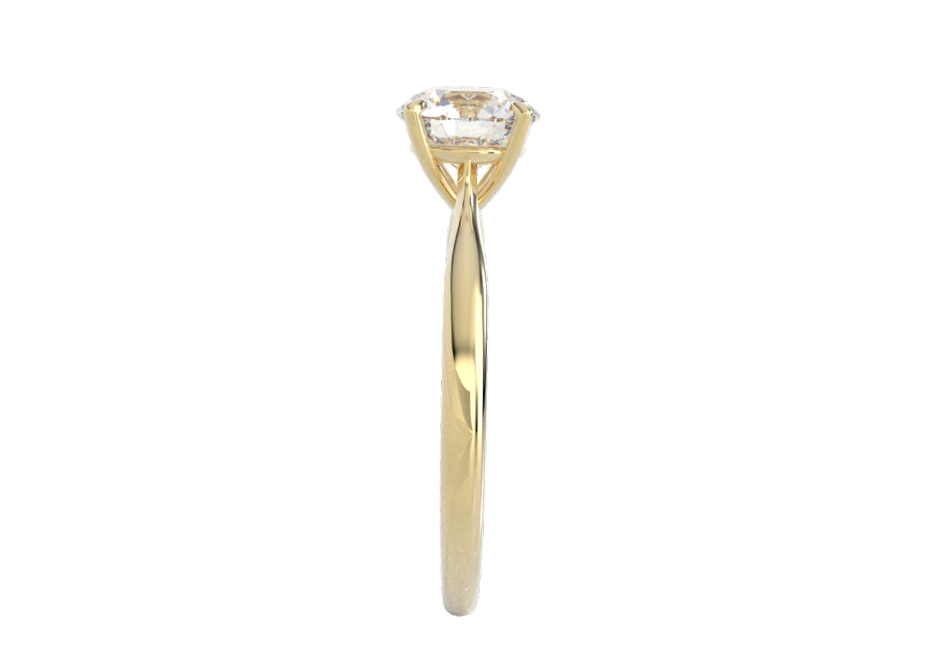 Anillo Compromiso Moissanita 1ct Catedral Oro 10k o 14k