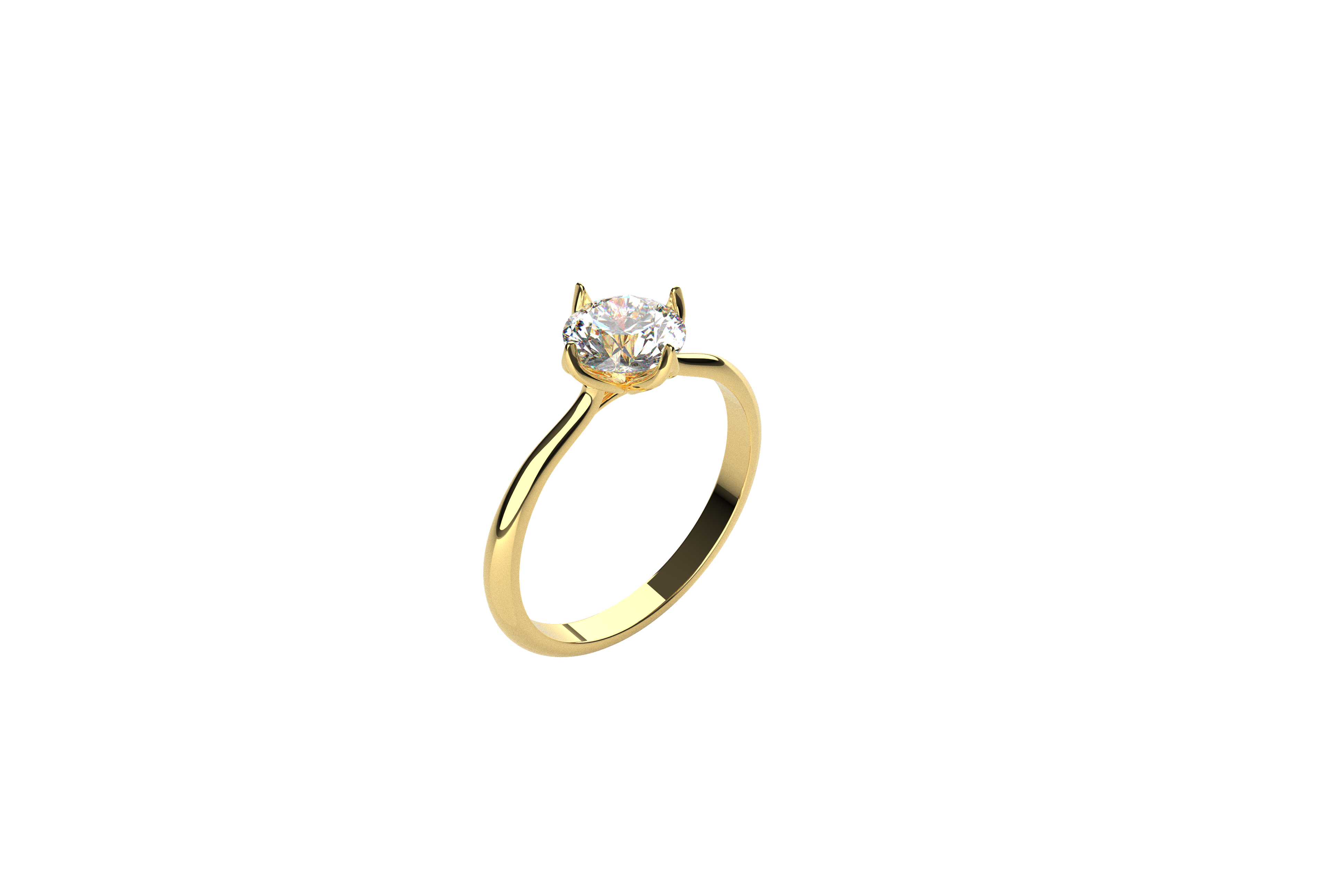 Anillo Compromiso Moissanita 1ct Florencia Oro 10k y 14k