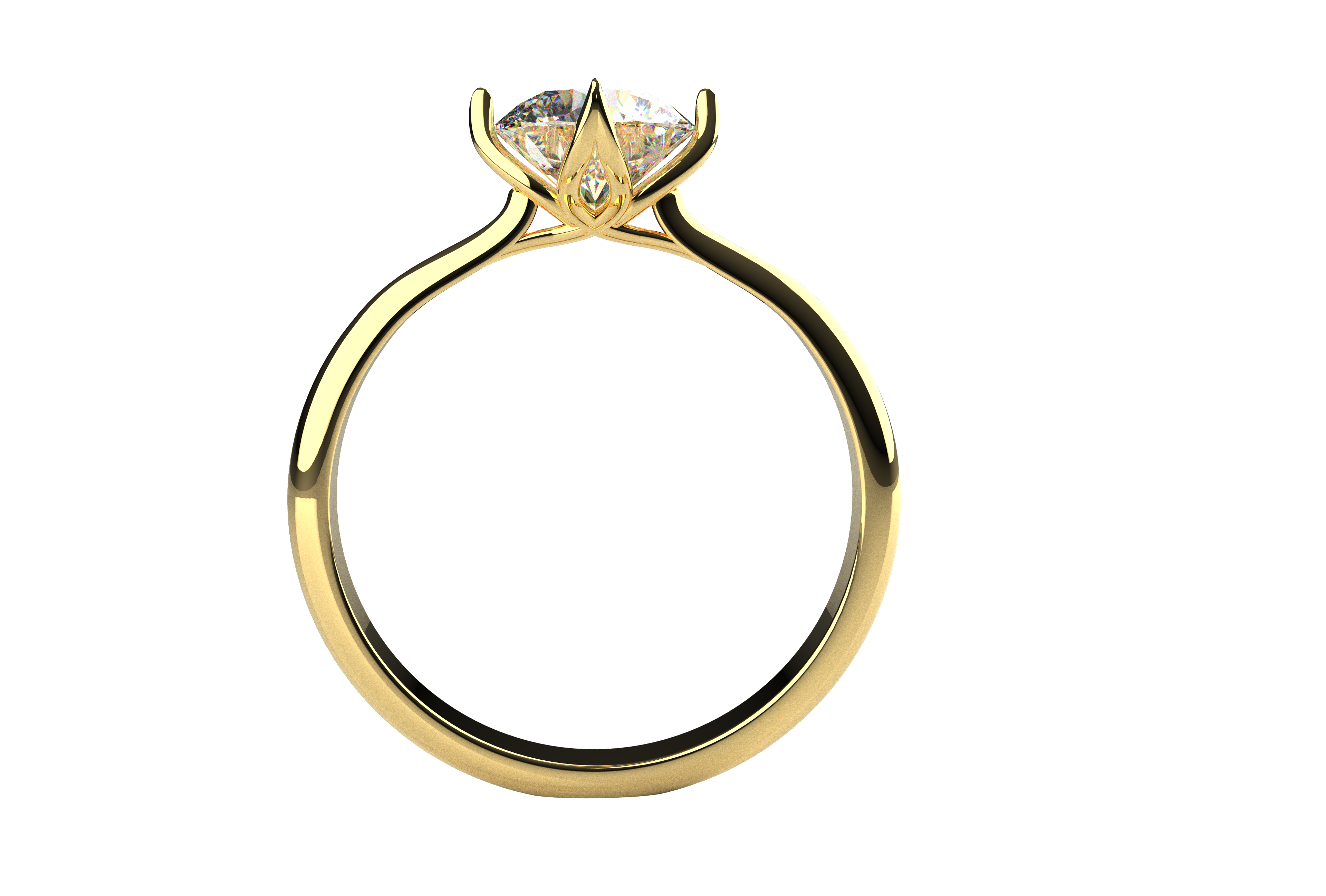 Anillo Compromiso Moissanita 1ct Florencia Oro 10k y 14k