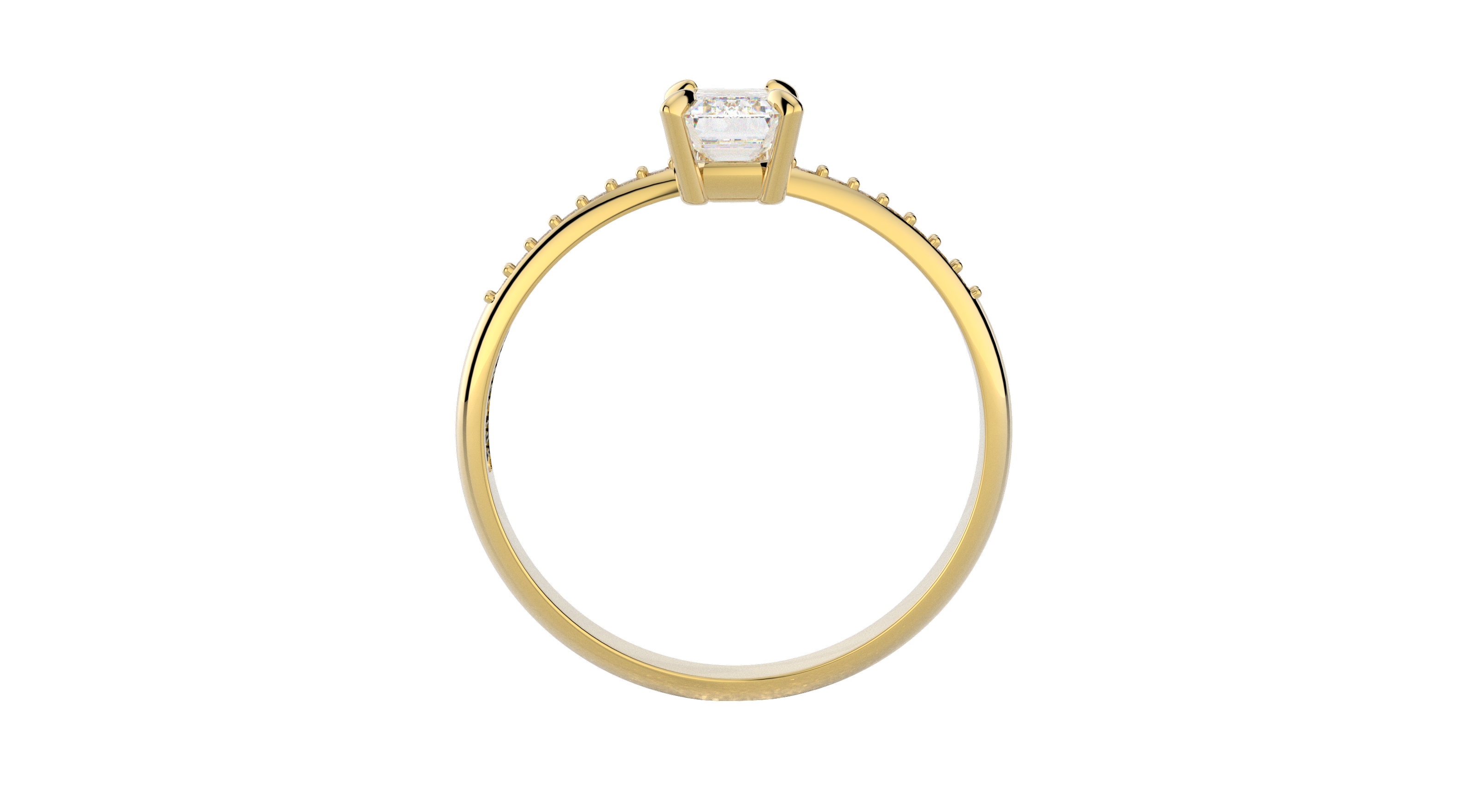 Anillo Promesa Regina Oro 10k o 14k