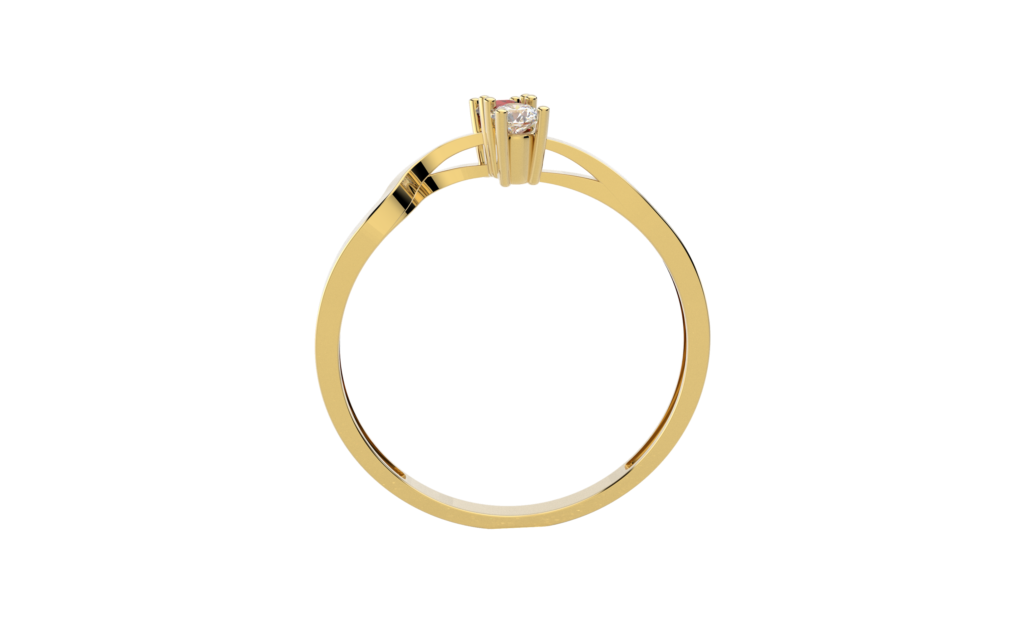 Anillo Delgado Tu Y Yo Oro 10k o 14k