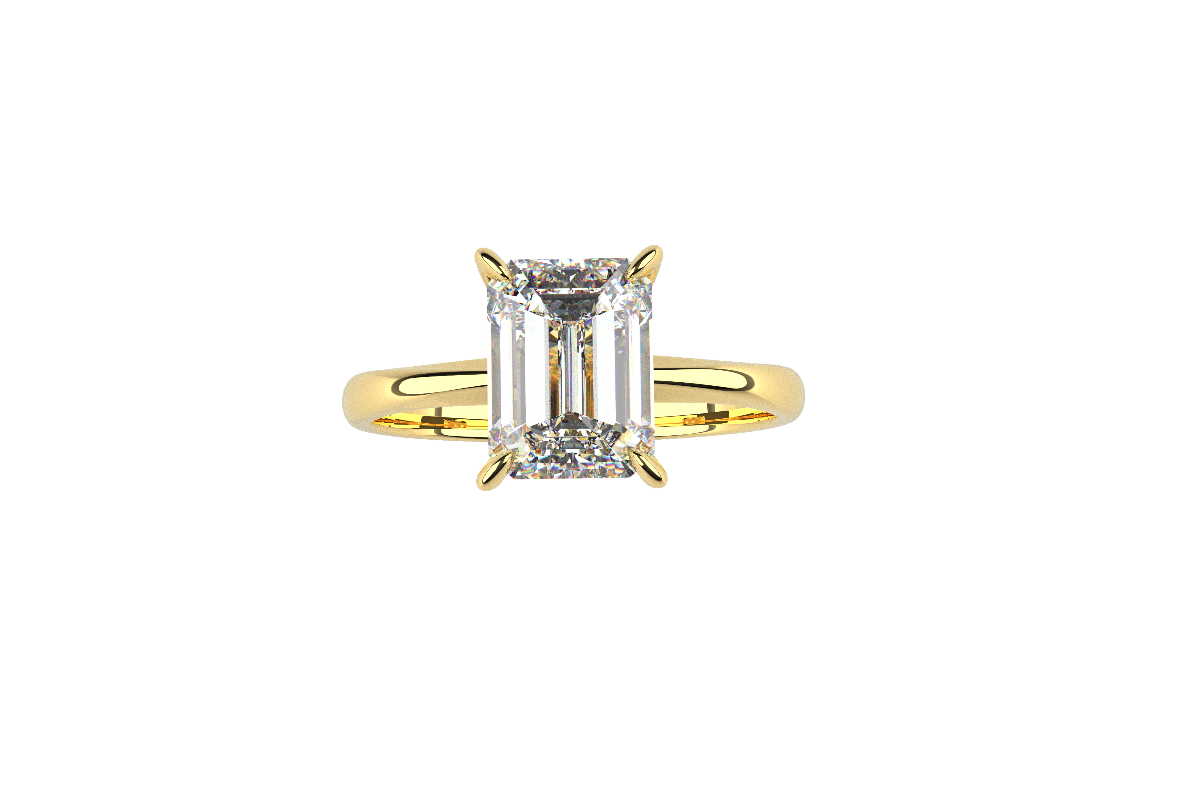  Anillo Compromiso Marquise Moissanita 2ct Oro 10k y 14k