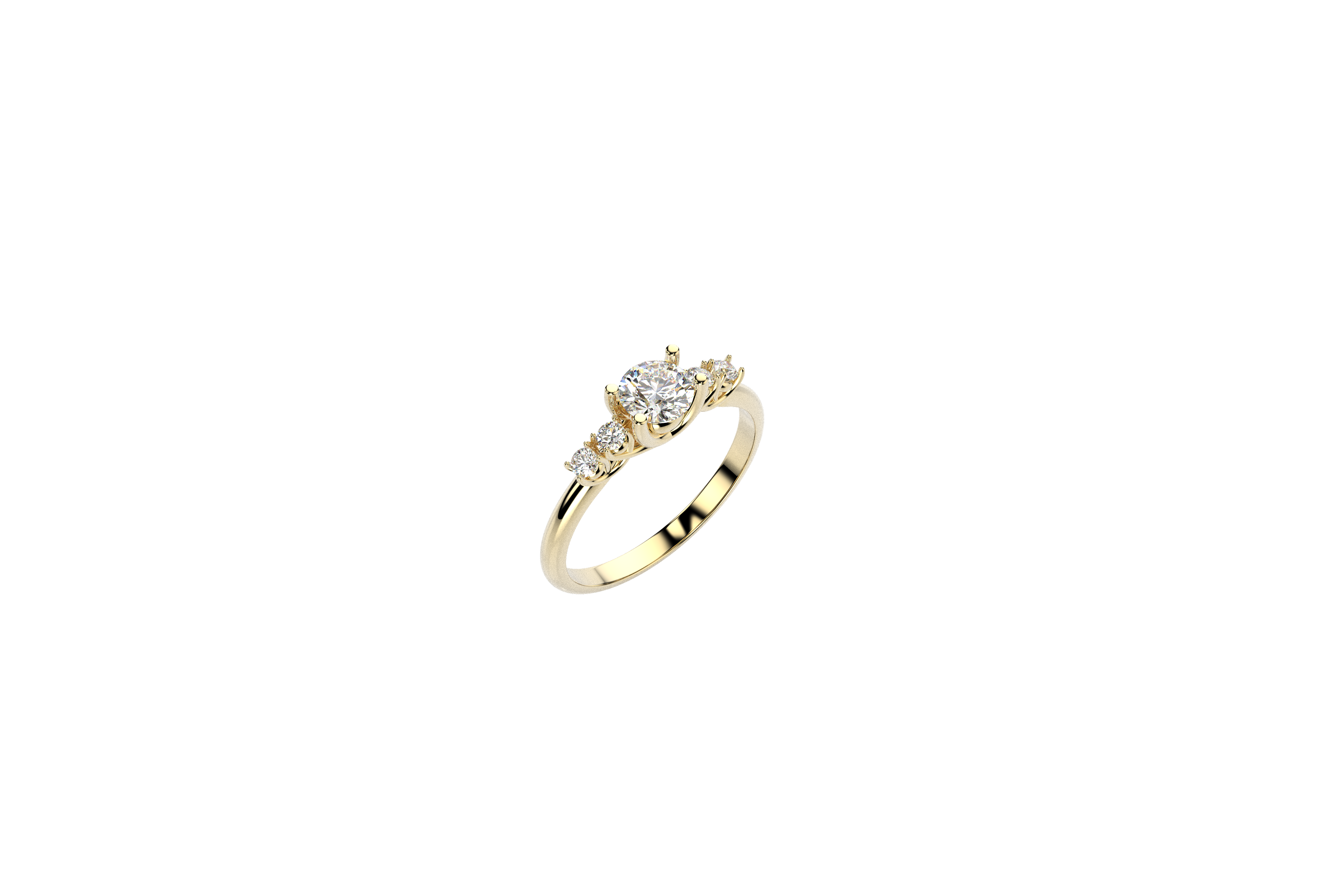 Anillo Compromiso Moissanita 0.62ct Venecia Oro 10k o 14k