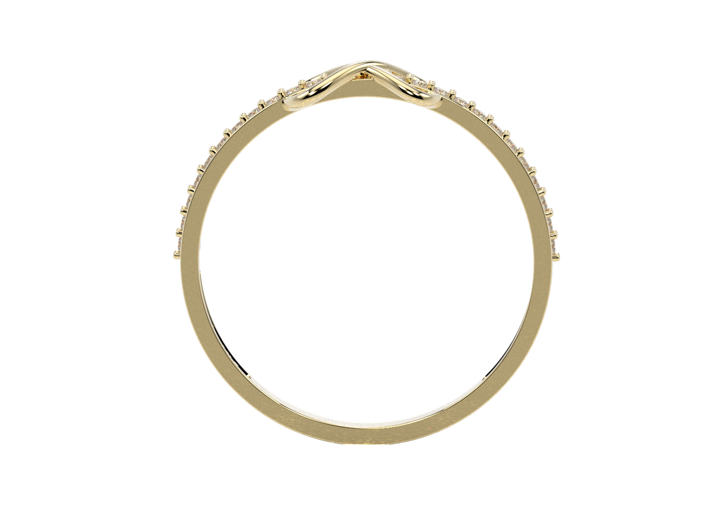 Anillo Churumbela Promesa Infinito Delgado Oro 10k o 14k