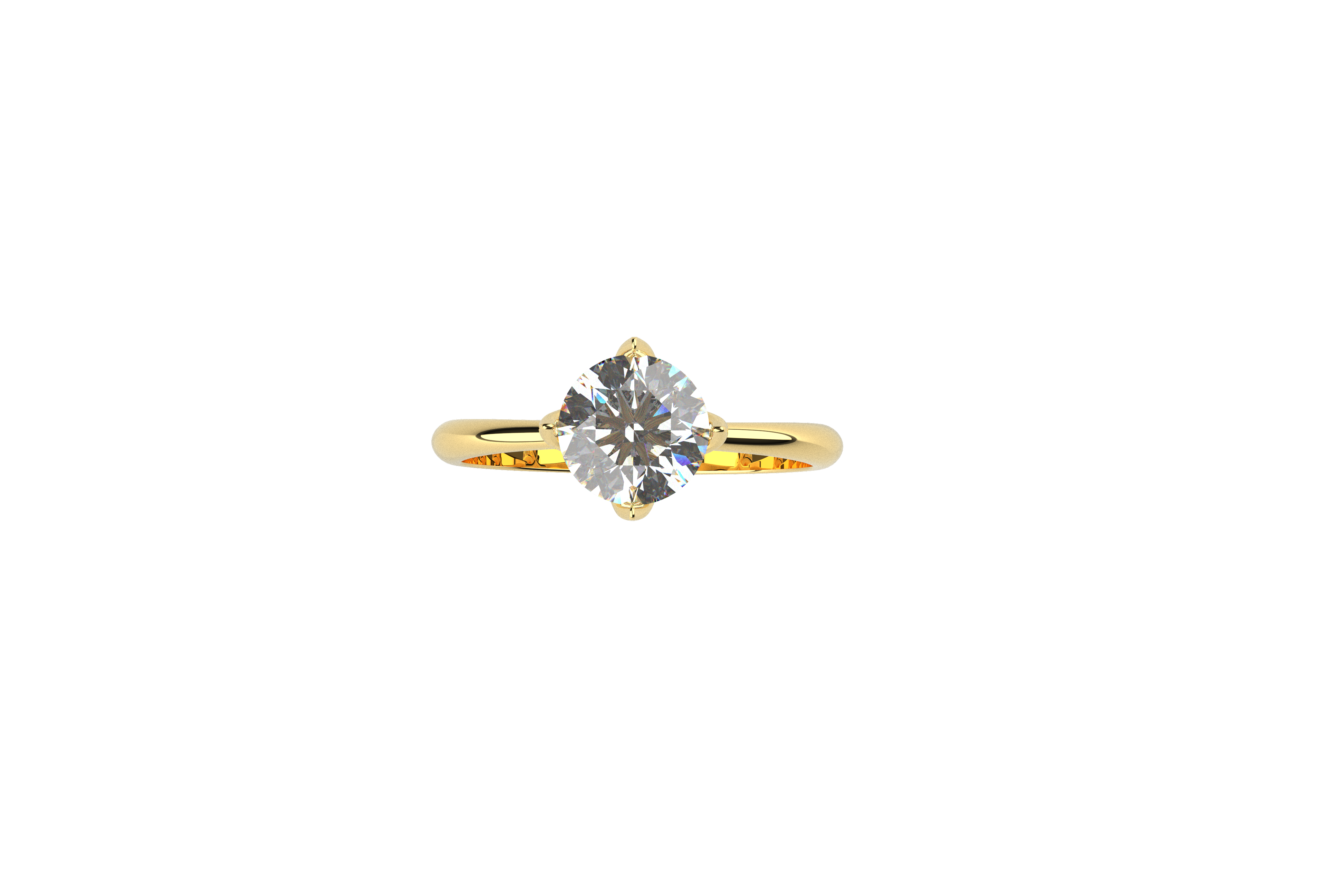 Anillo Compromiso Moissanita 1ct Florencia Oro 10k y 14k