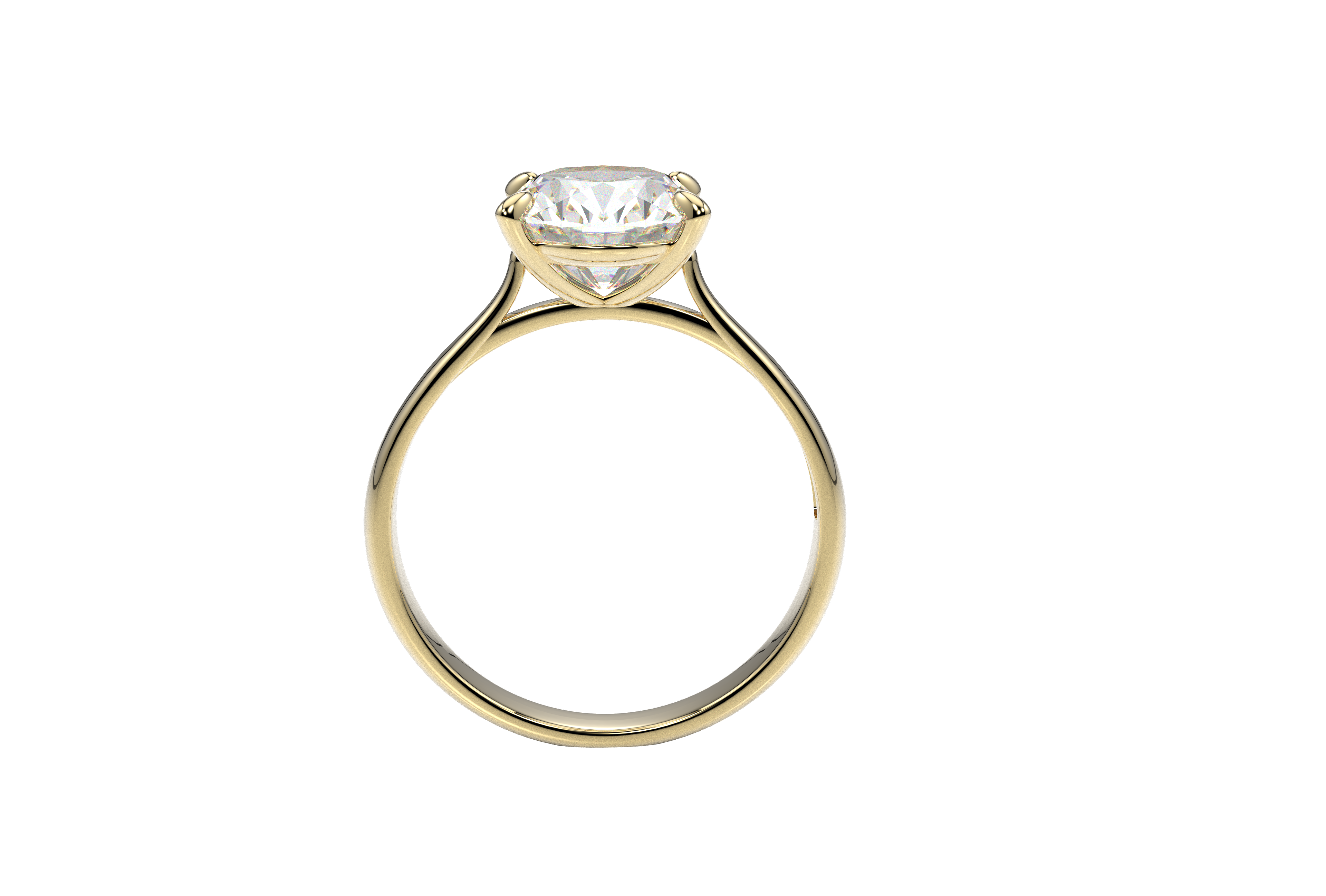 Anillo Compromiso Corte Oval 3ct Oro 10k o 14k