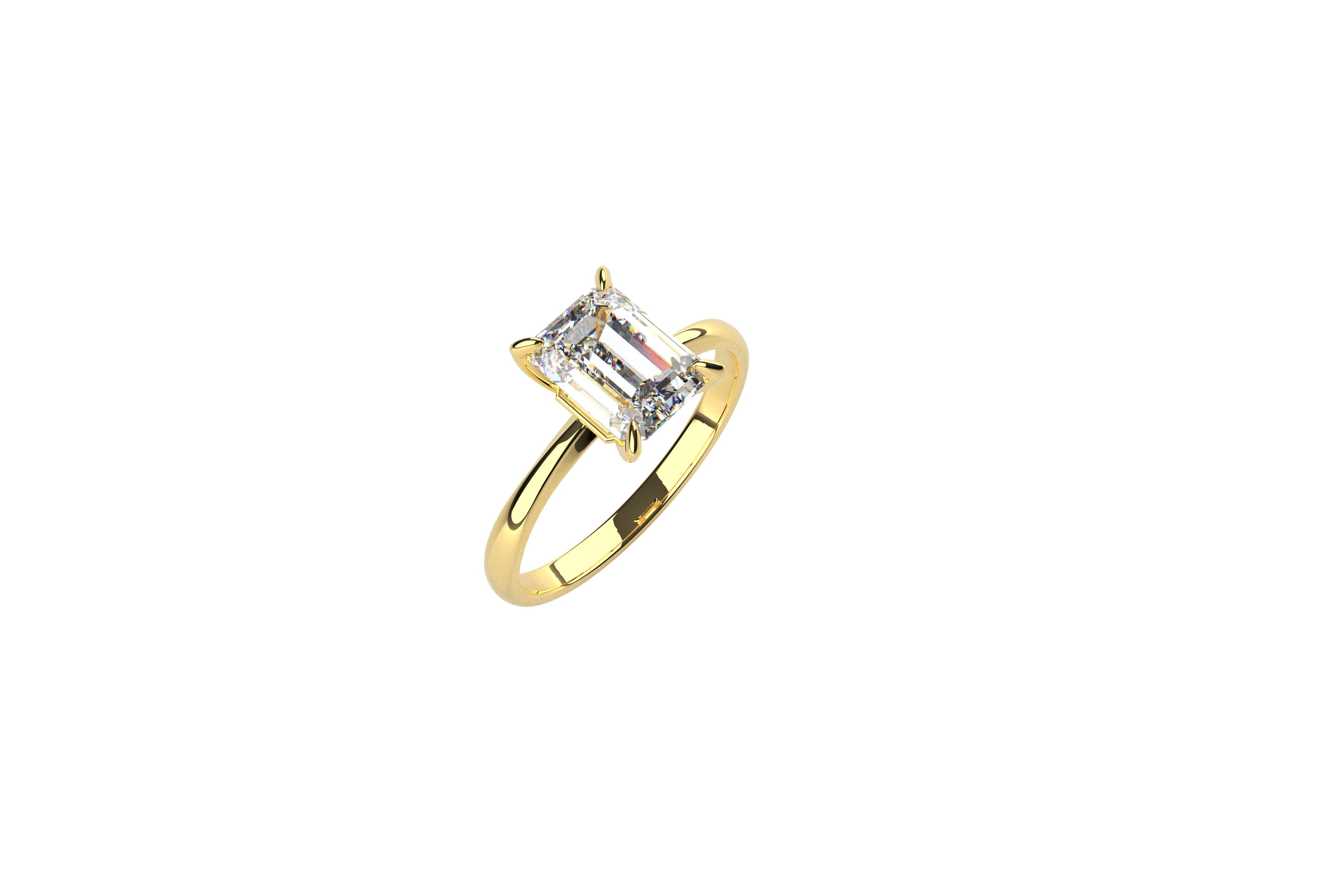 Anillo Compromiso Marquise Moissanita 2ct Oro 10k y 14k