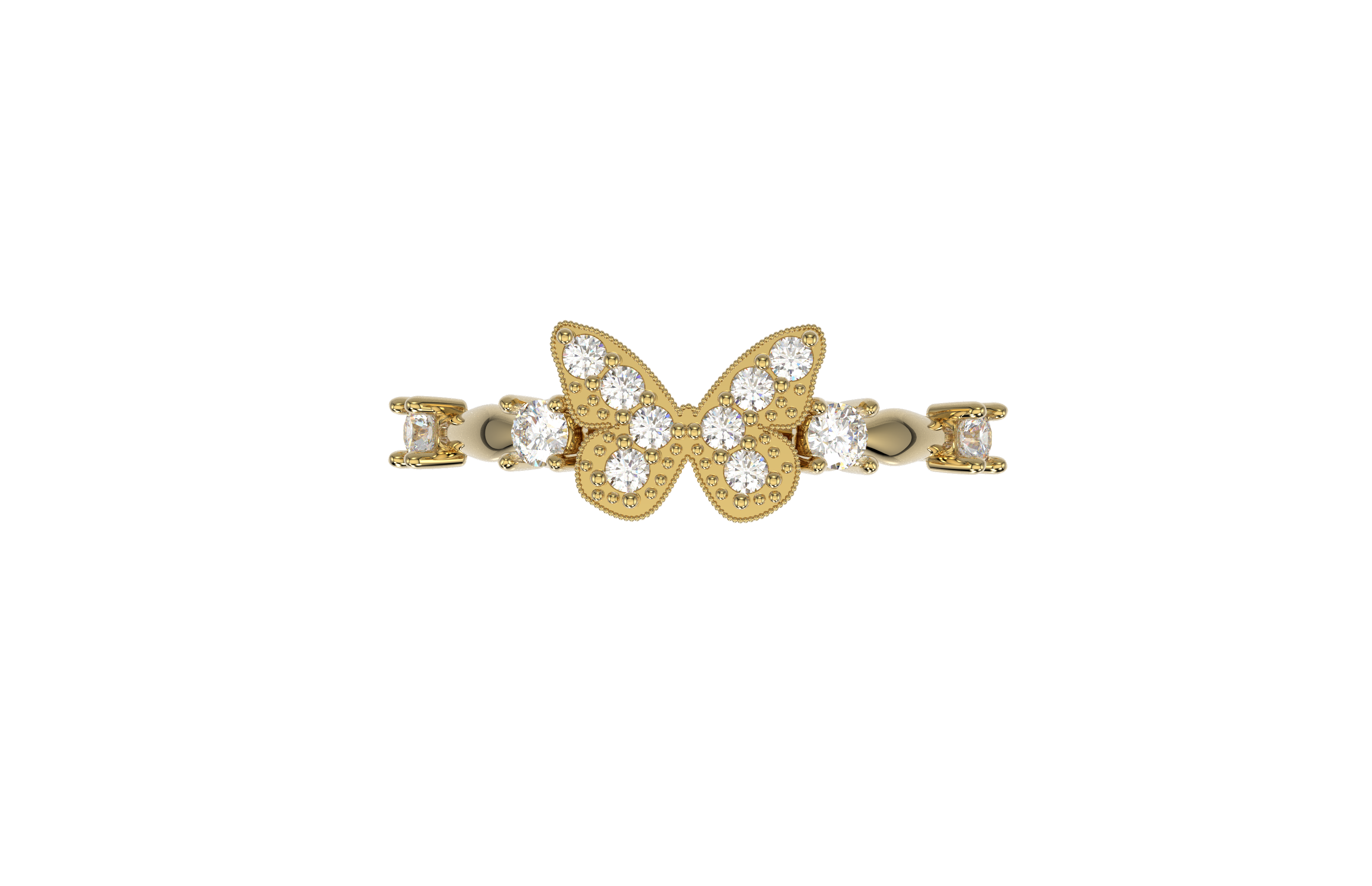 Anillo Mariposa Jenel Oro 10k o 14k Delgado