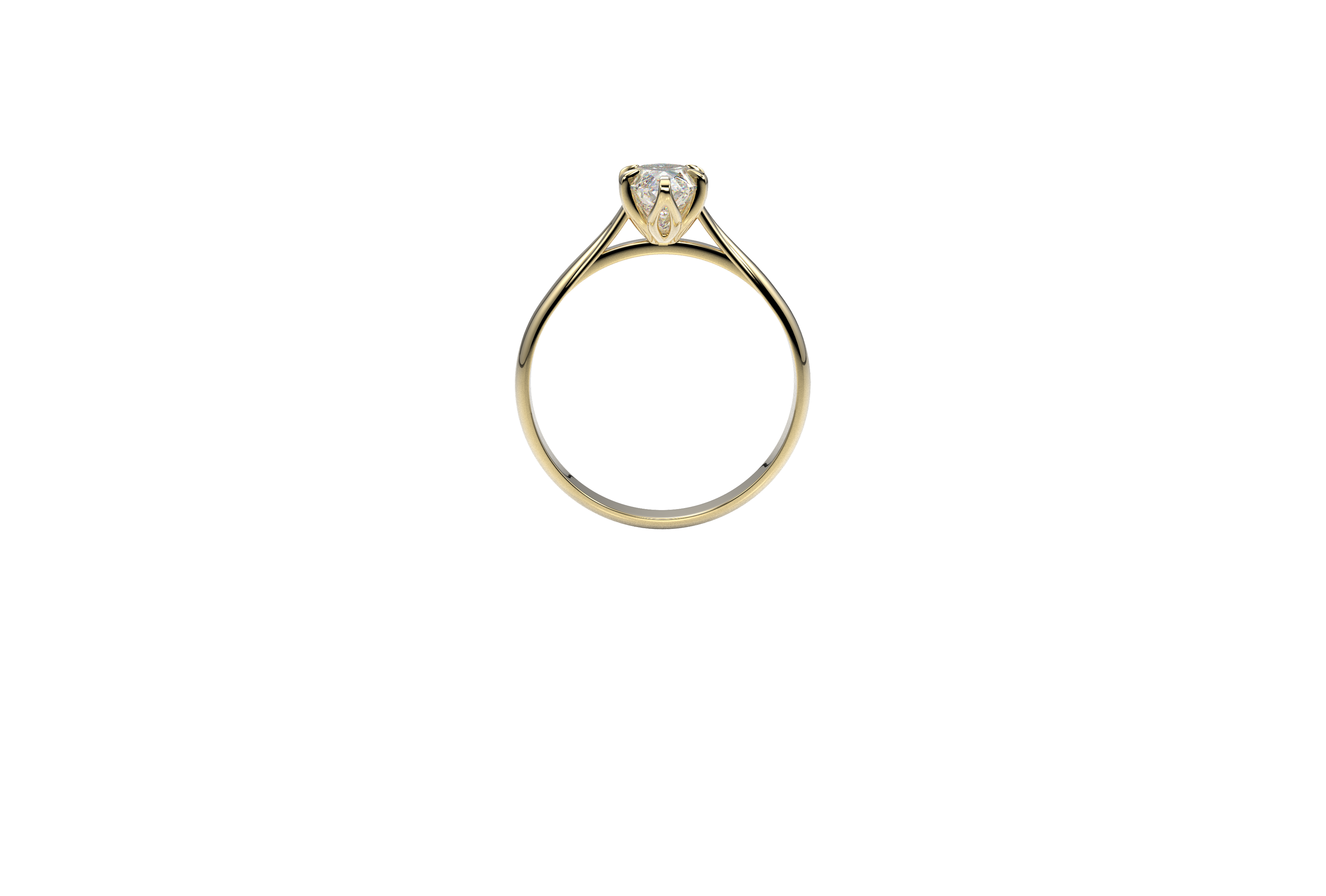 Anillo Compromiso Corte Marquise Catedral Flor 1ct Oro 10k o 14k