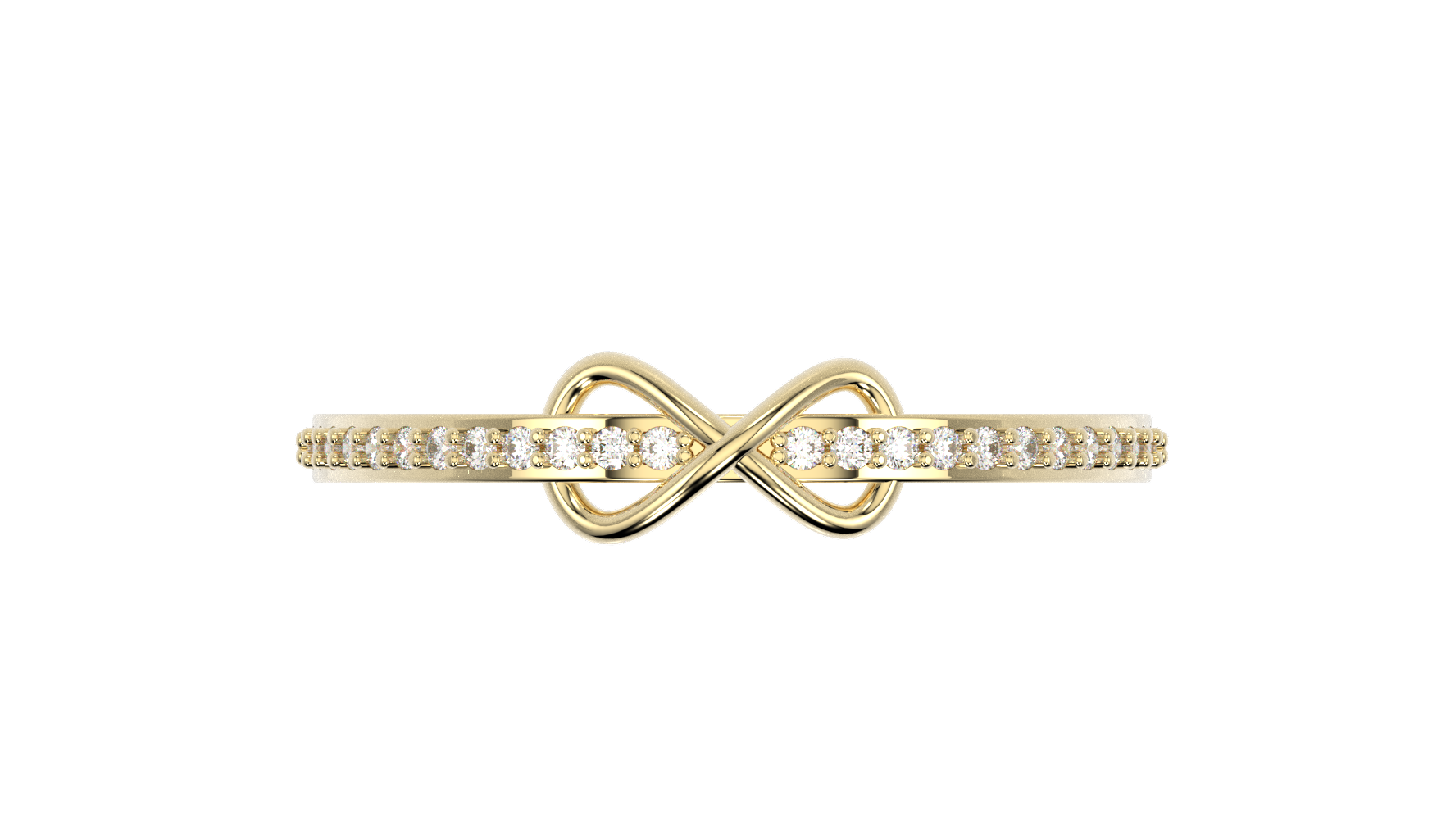 Anillo Churumbela Promesa Infinito Delgado Oro 10k o 14k