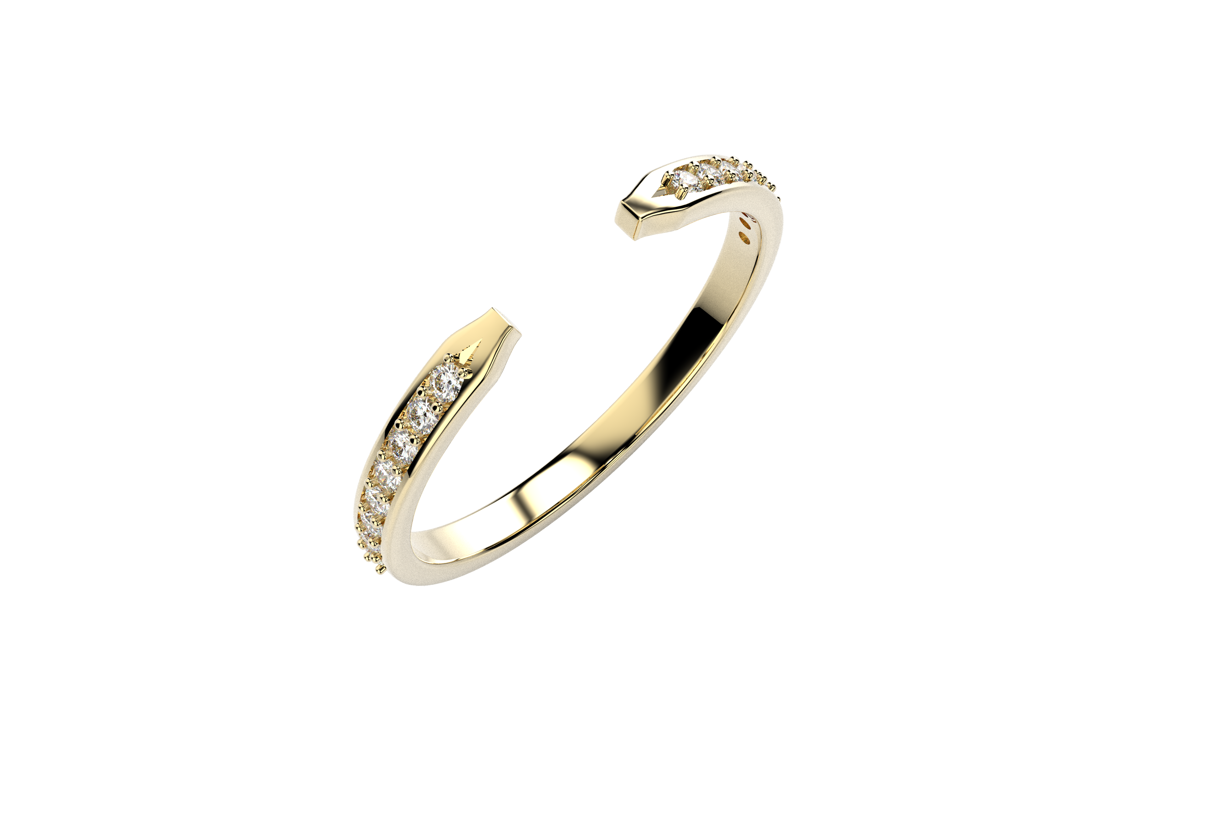 Anillo Argolla Abierta Churumbela Oro 10k o 14k