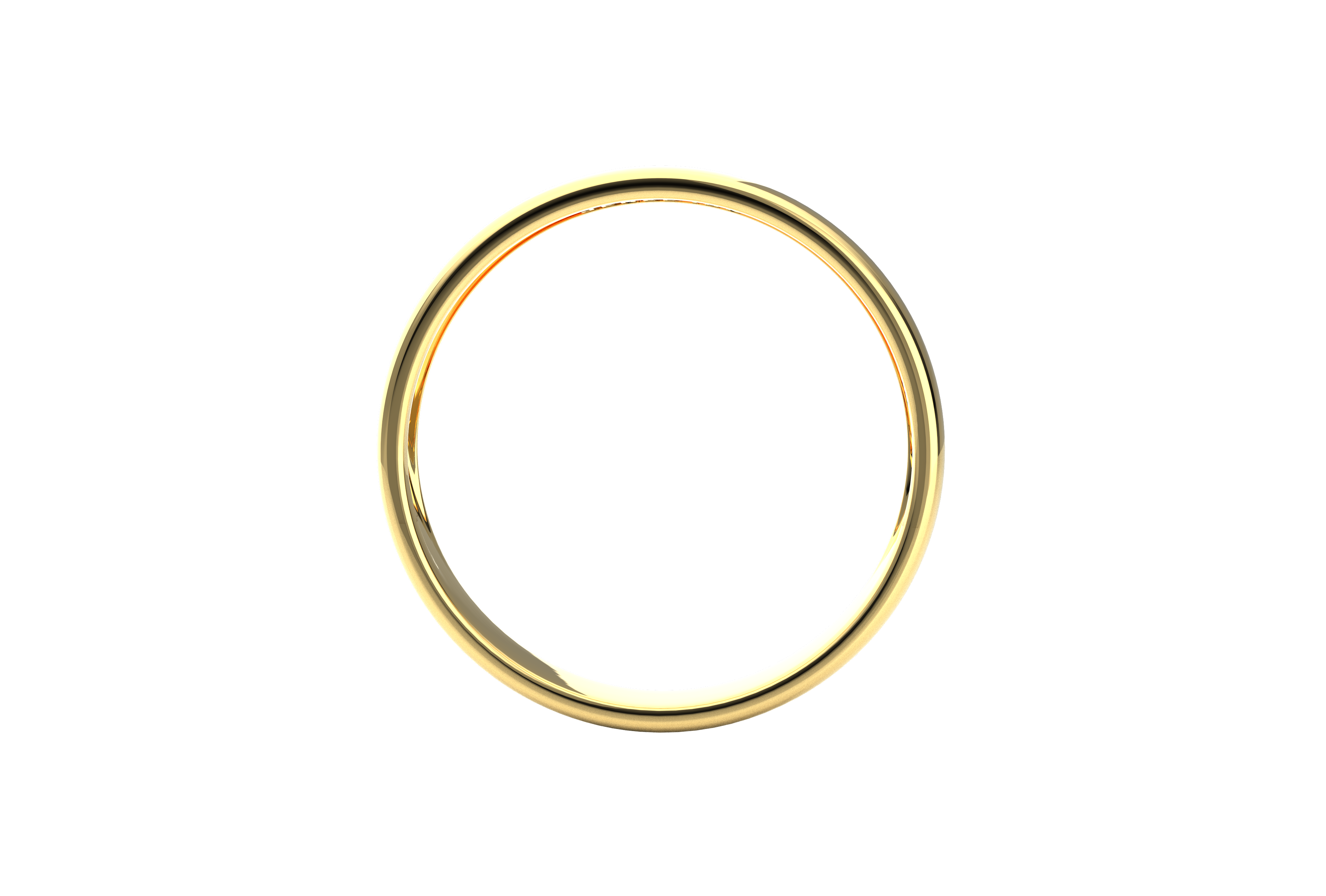 Argolla Solida De Matrimonio Media Caña Oro 10k O 14K