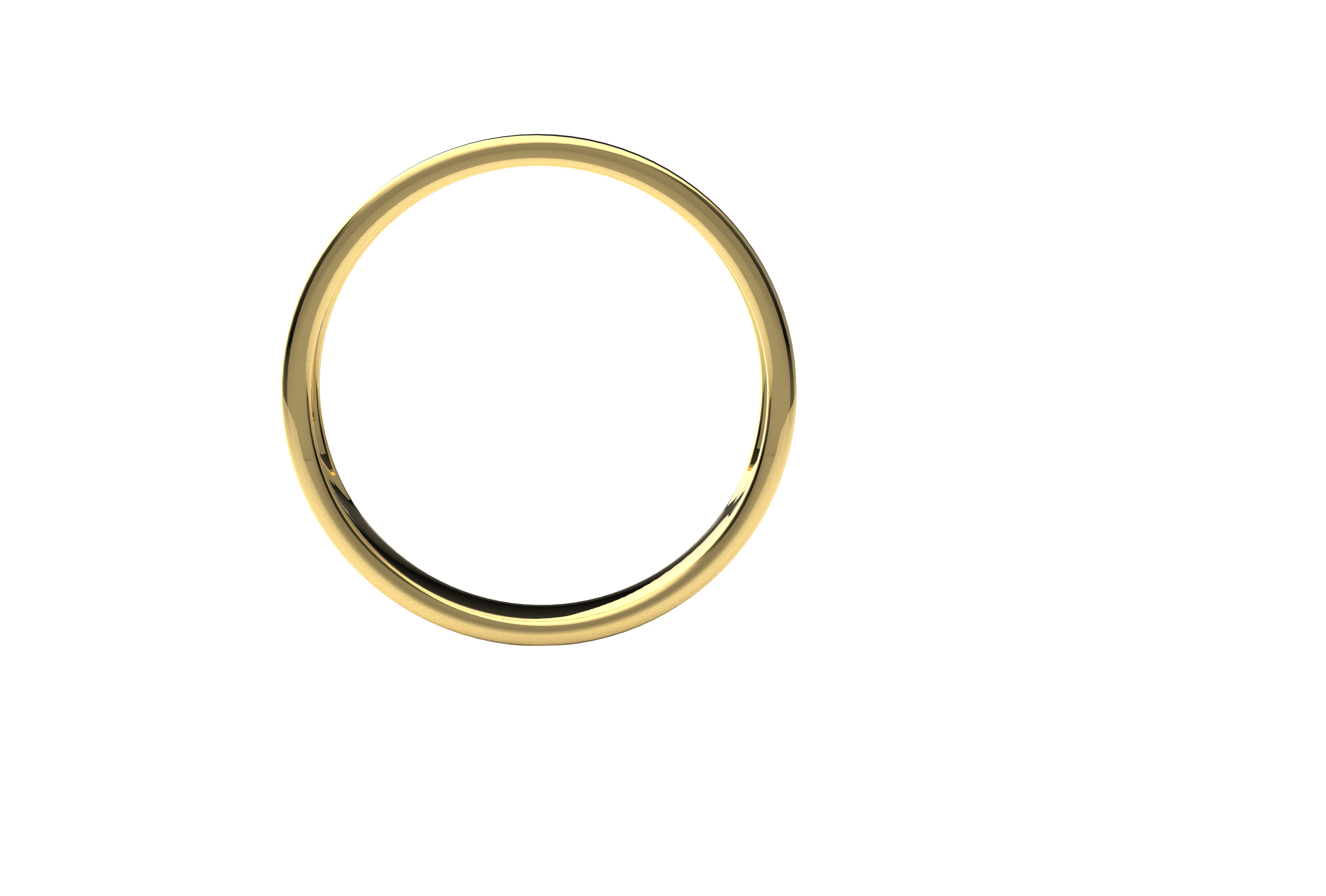 Argolla Solida De Matrimonio Oro 10k O 14K 3mm Cuadrada