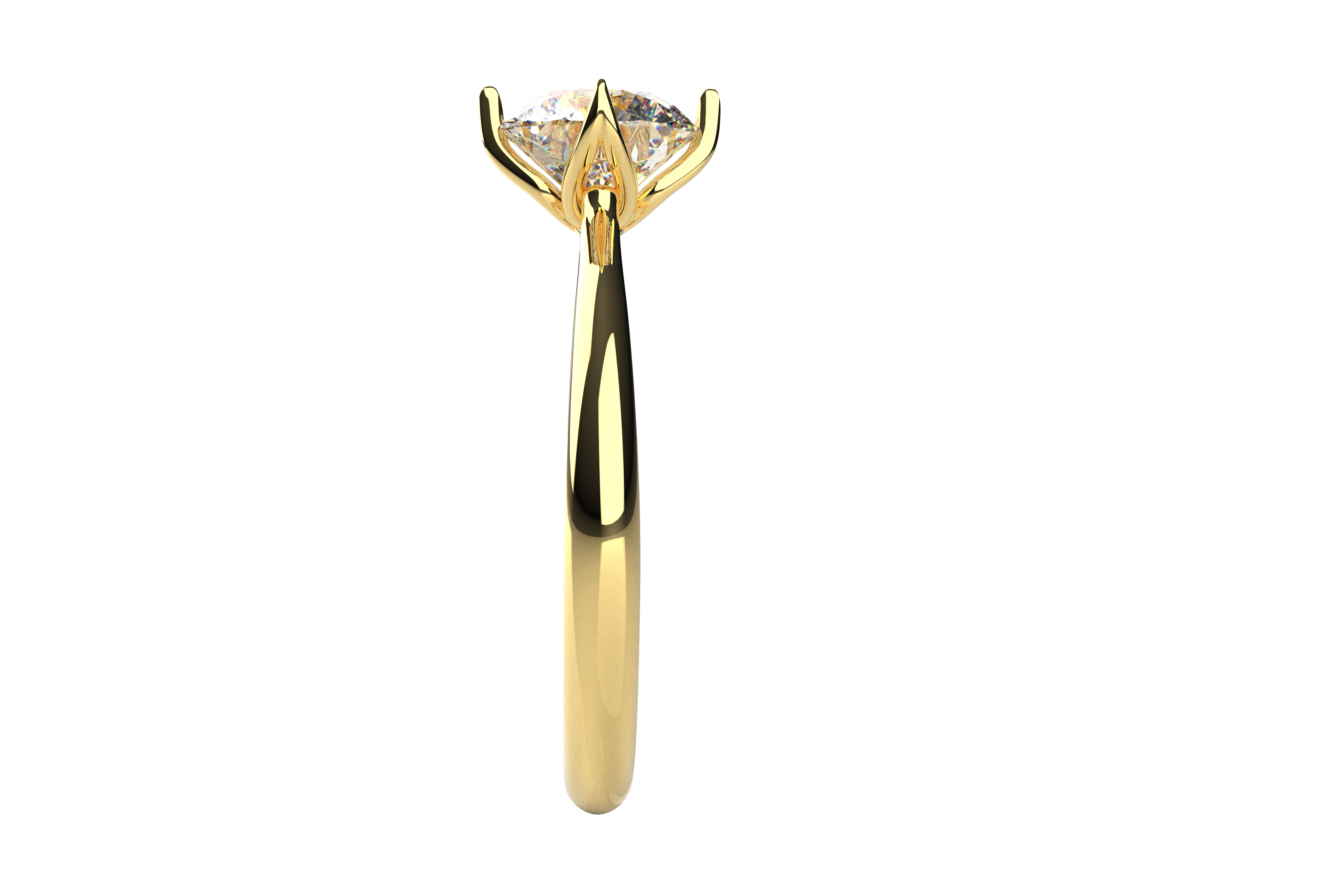 Anillo Compromiso Moissanita 1ct Florencia Oro 10k y 14k
