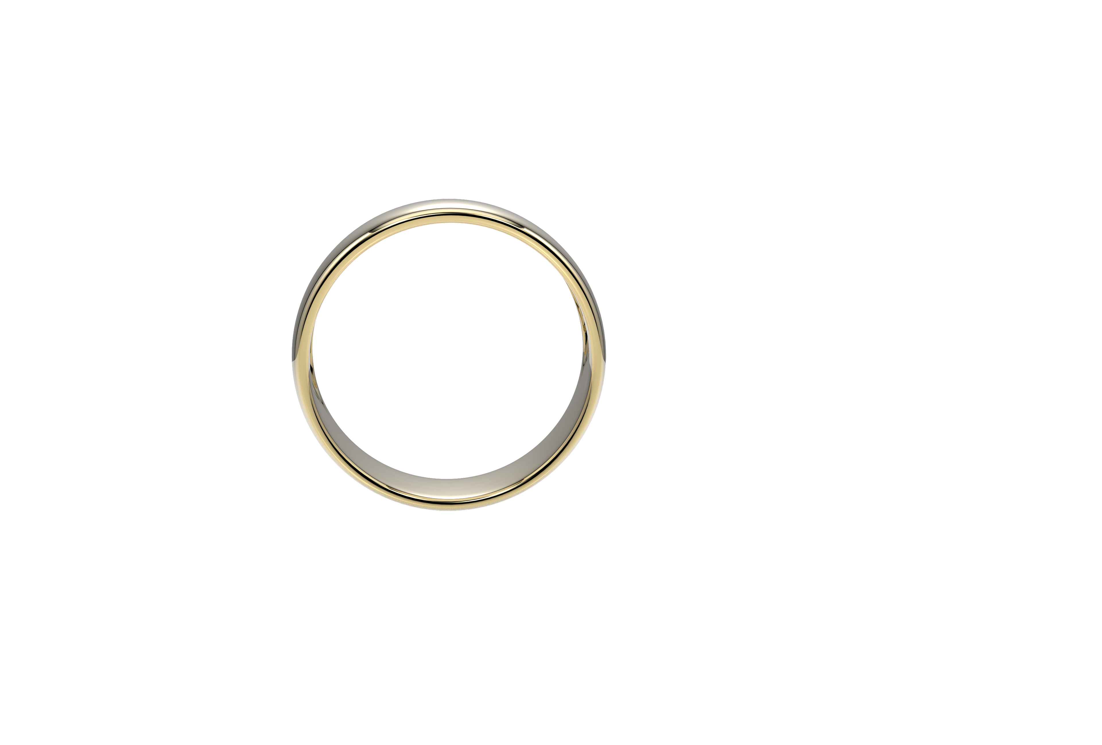 Argolla De Matrimonio Media Caña 5mm Oro 10k o 14k