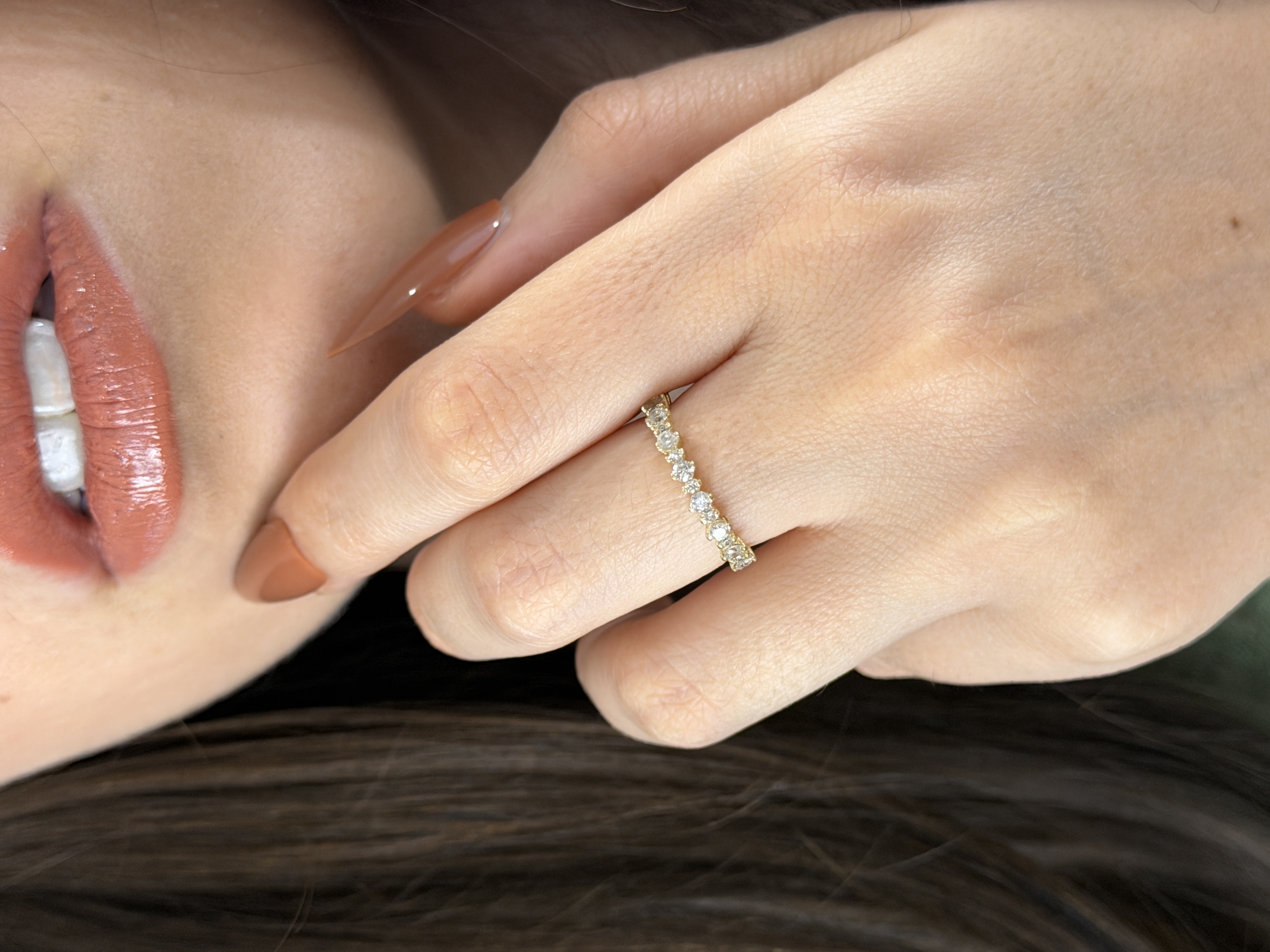 Anillo Delgado Churumbela Aria Oro 10k o 14k