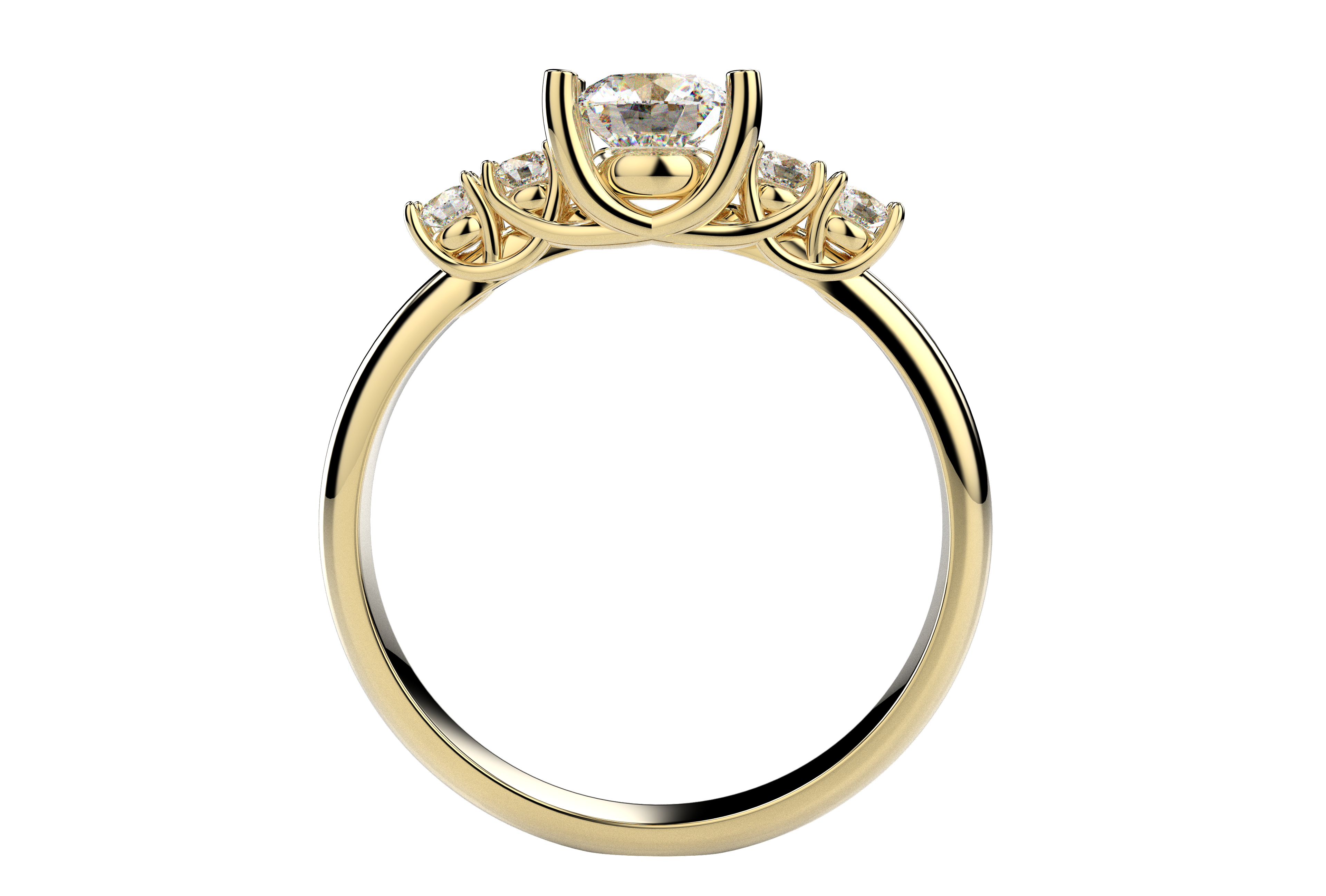 Anillo Compromiso Moissanita 0.62ct Venecia Oro 10k o 14k