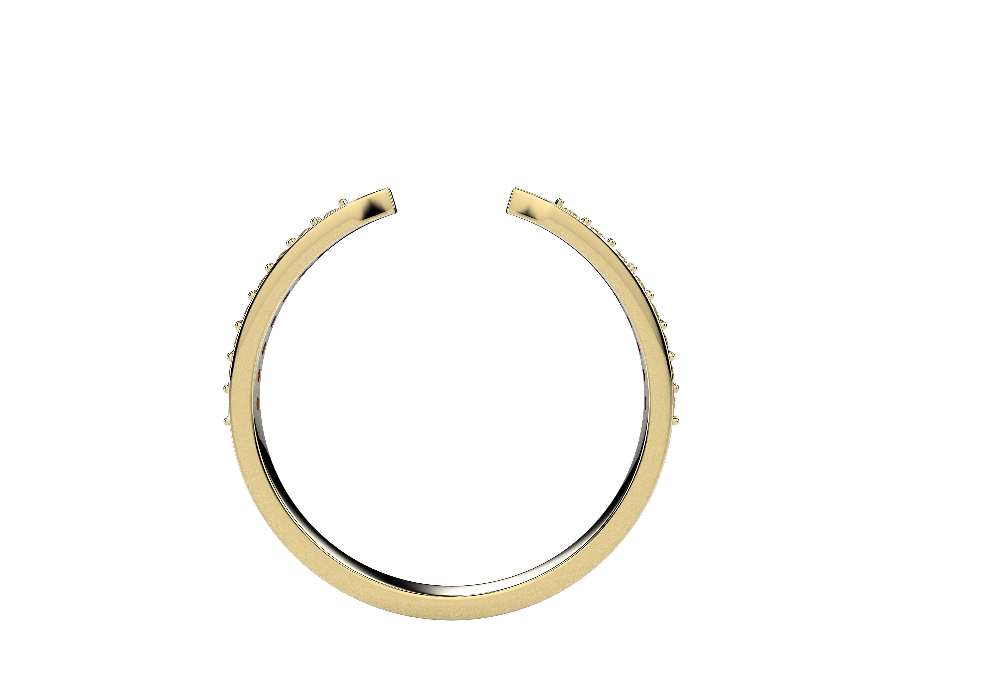 Anillo Argolla Abierta Churumbela Oro 10k o 14k