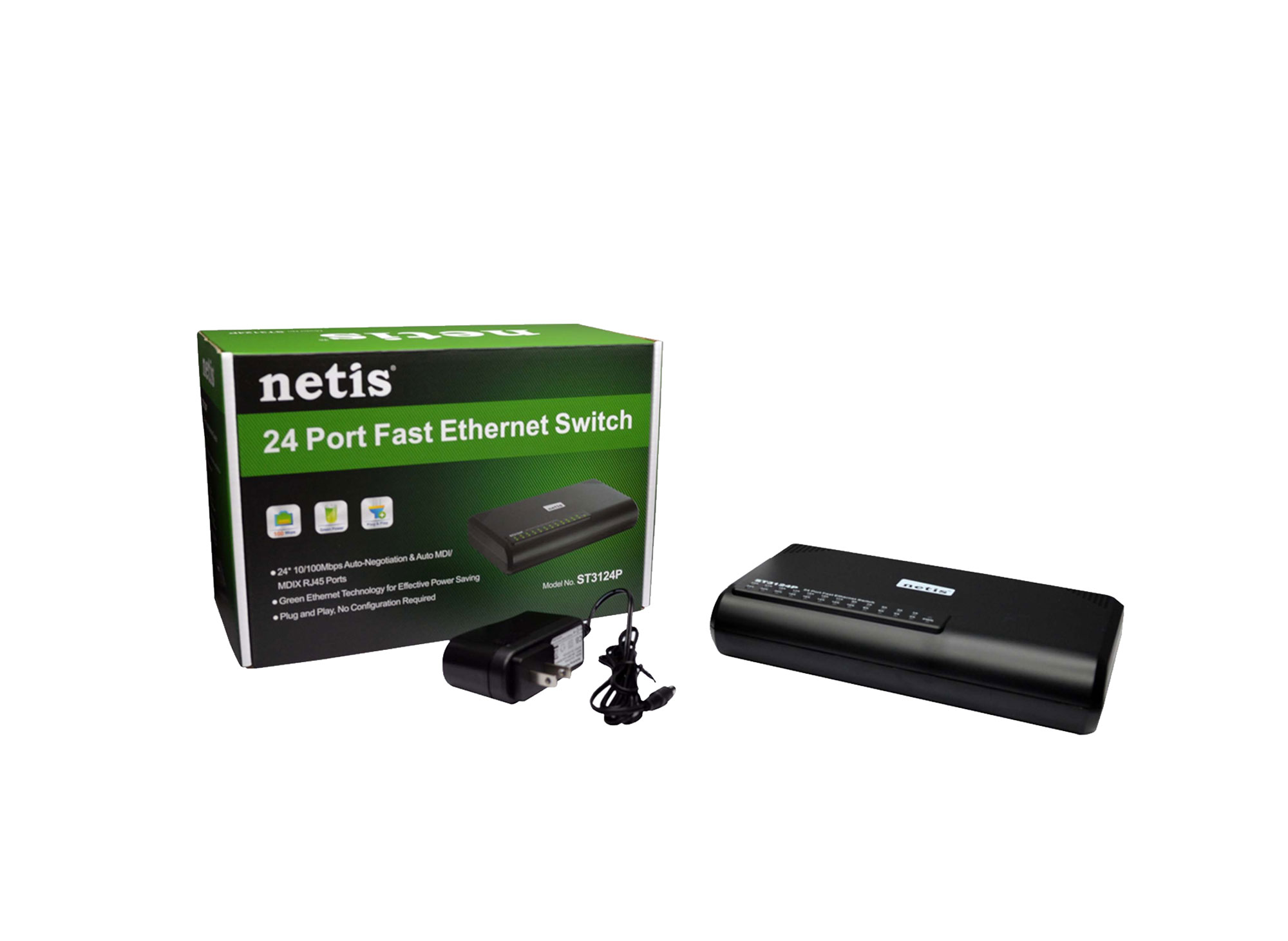 Netis 24 Port Fast Ethernet Switch ST3124P
