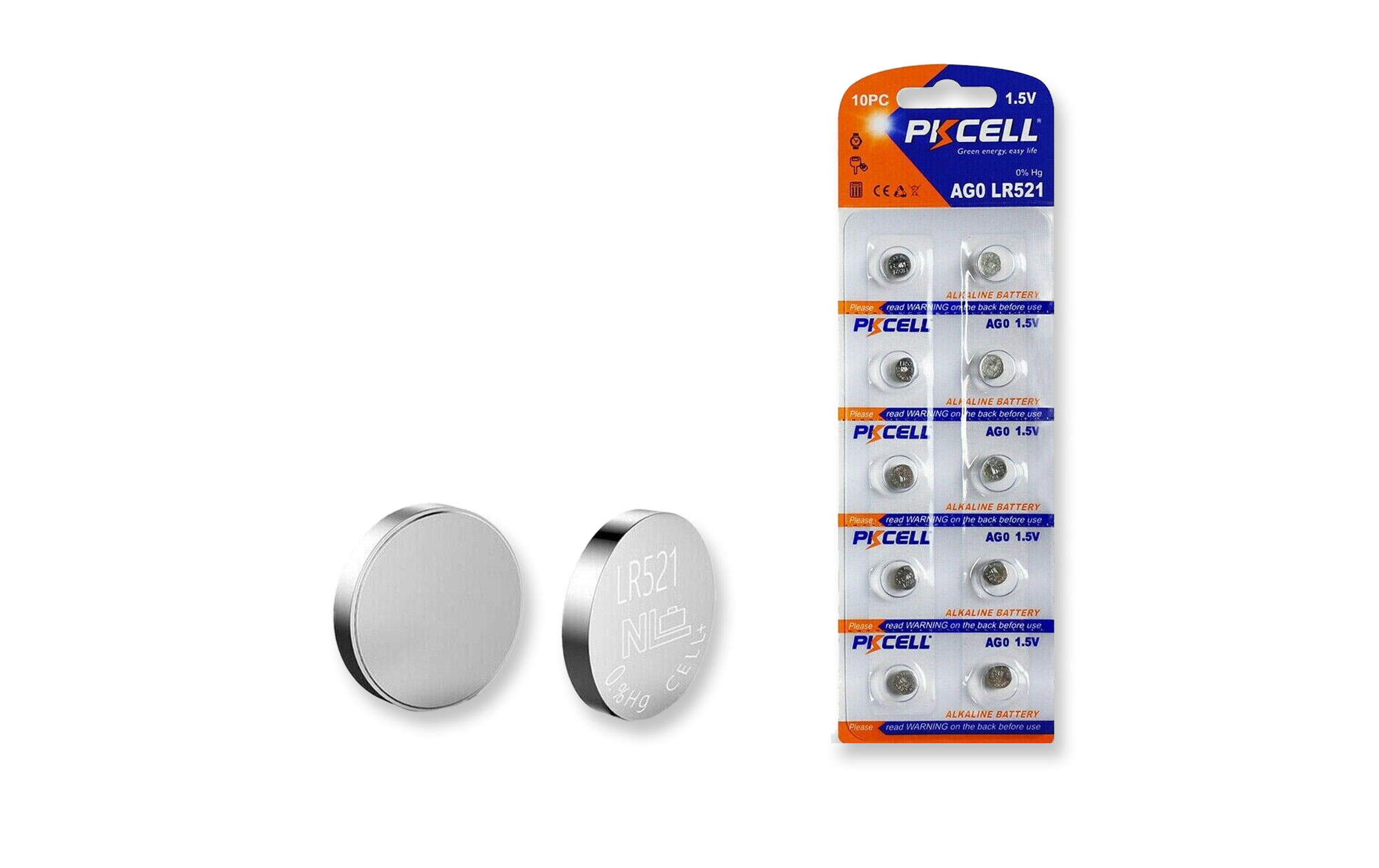 Pack of LR521 Button Cell Batteries