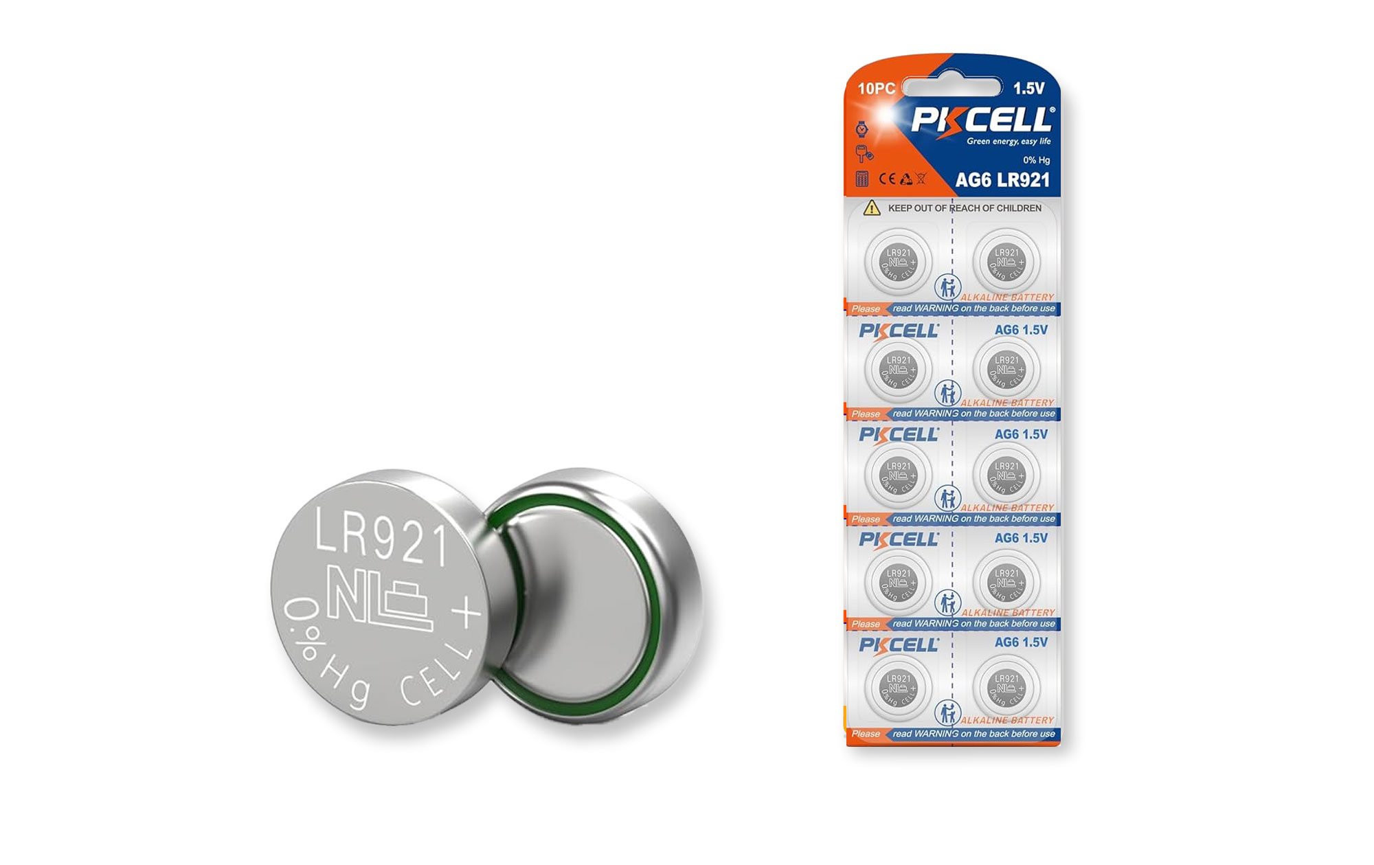 PKCELL AG6 LR921 Batteries