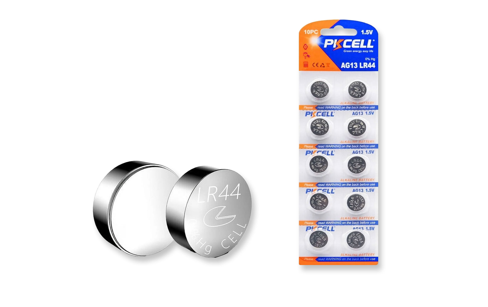 PKCELL AG13 LR44 Batteries