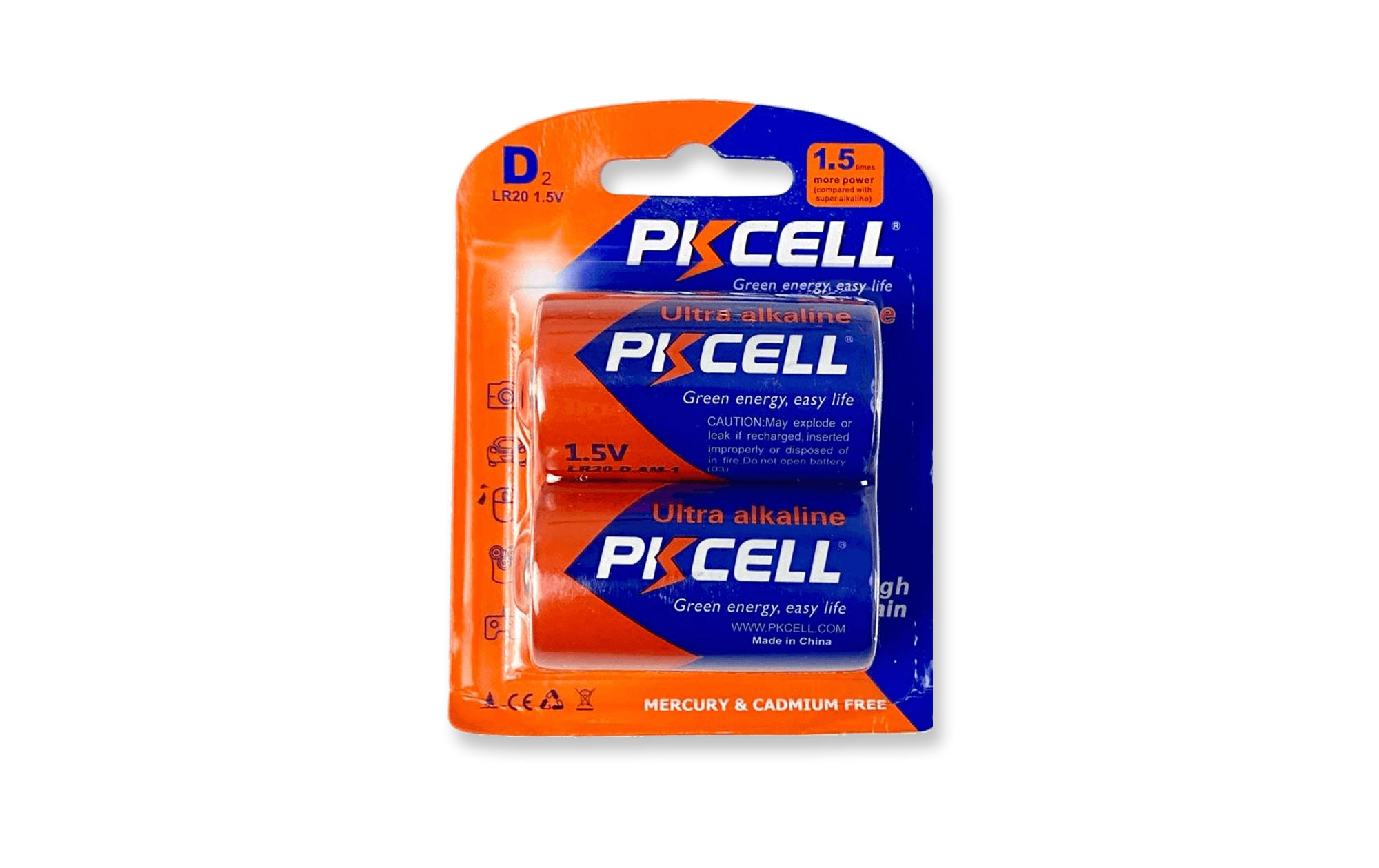 PXCELL Ultra Alkaline D Batteries