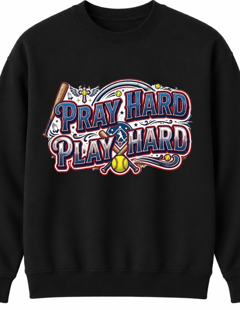 Pray Hard Play Hard Softball 