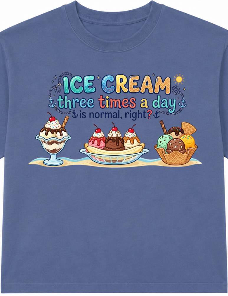 Ice Cream Three Times a Day