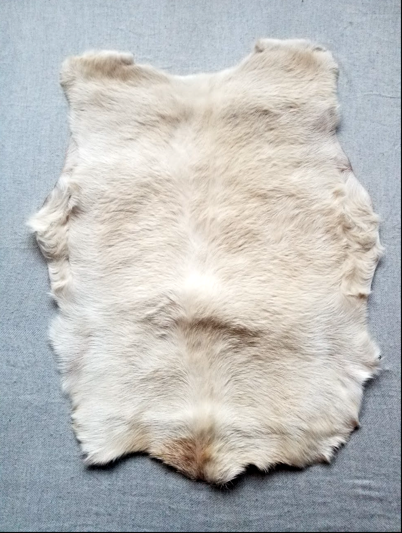 Goatskin Rug: Cream