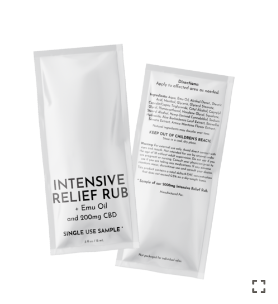 Intensive Relief Rub Sample
