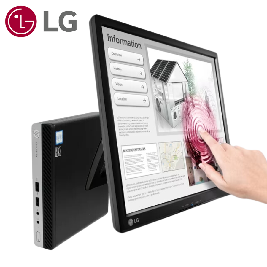 Kit Punto de Venta CPU+Monitor Touch 17" ideal P/Restaurantes o Kioscos 100924