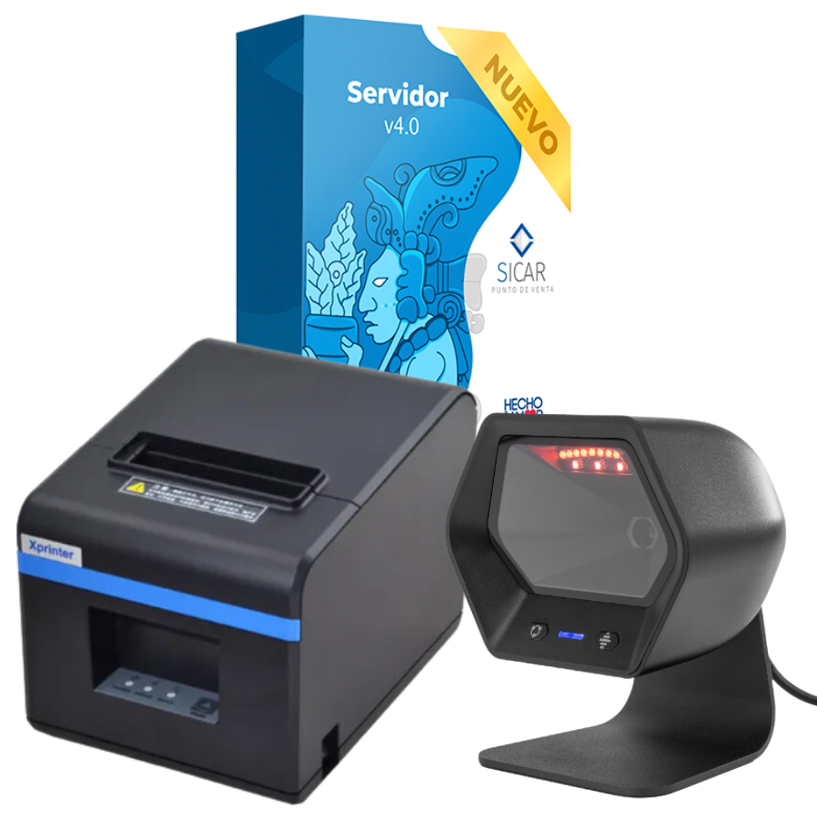 Kit Punto de Venta *Sotware SICAR *Lector Alambrico, *Impresora 80mm 261124