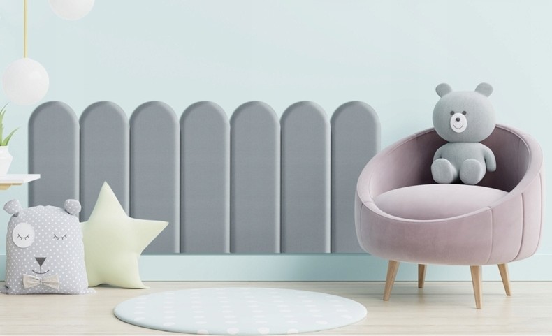 Aksominio audinio sienos panelė FENCE RIVIERA 70x20