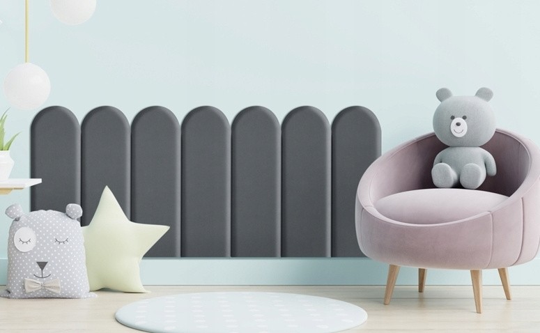 Aksominio audinio sienos panelė FENCE RIVIERA 70x20