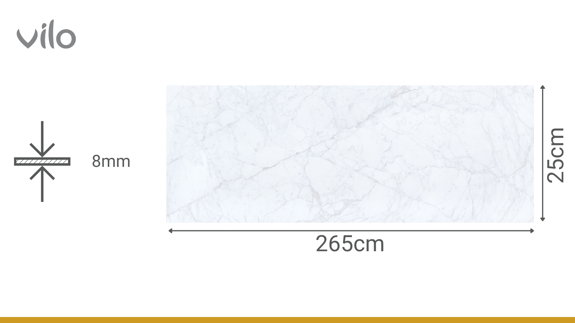 PVC dekoratyvinė dailylentė Motivo CARRARA MARBLE 265x25 cm (4vnt.)