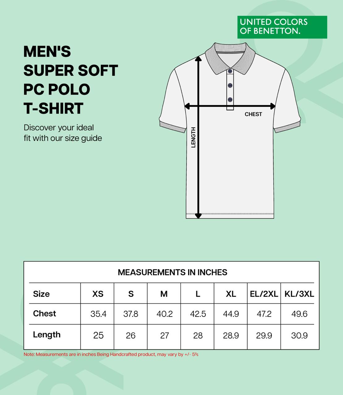 BENETTON - UCB- MEN'S PC POLO - UCB-PCM-WH (WHITE)