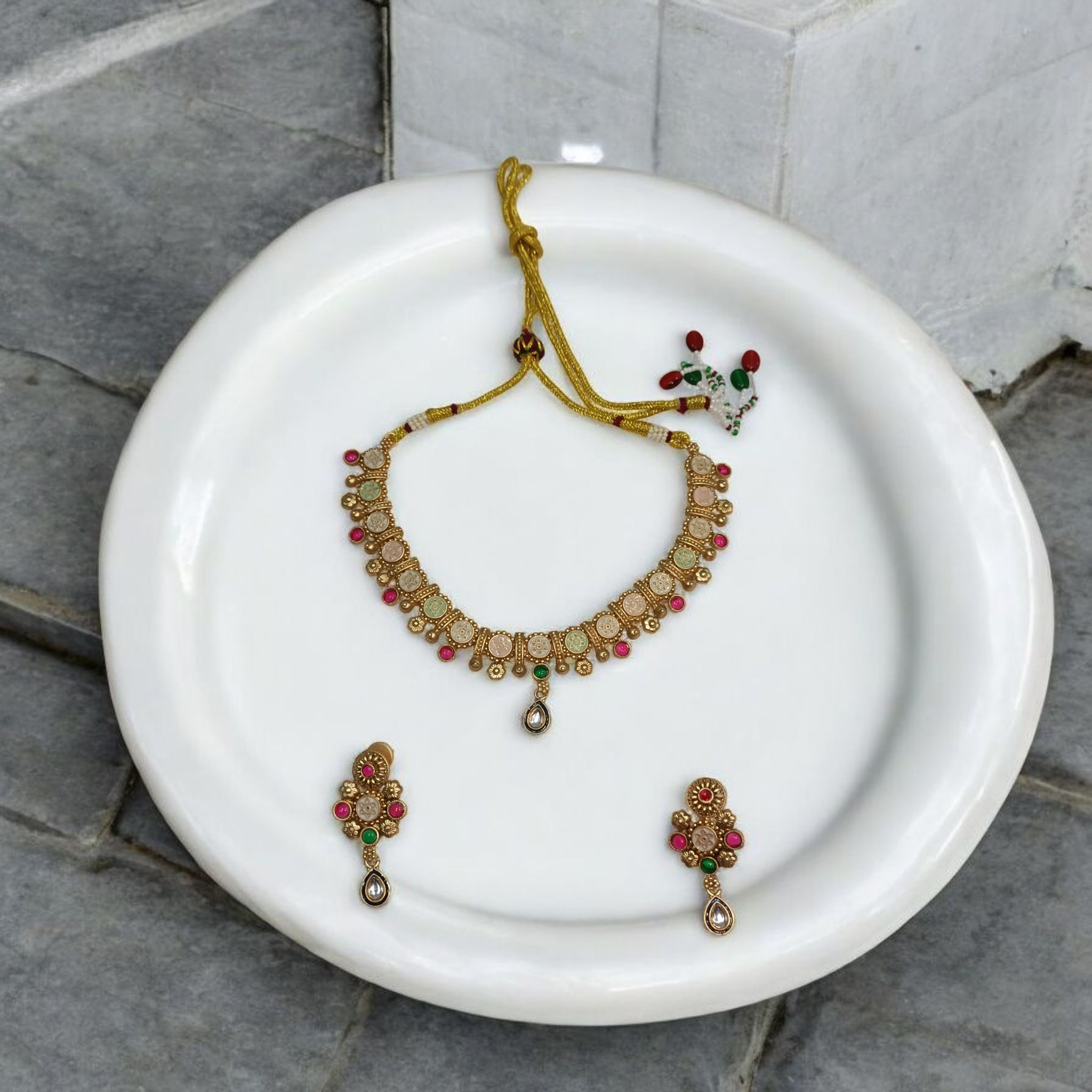 Elegant High Gold Necklace Set