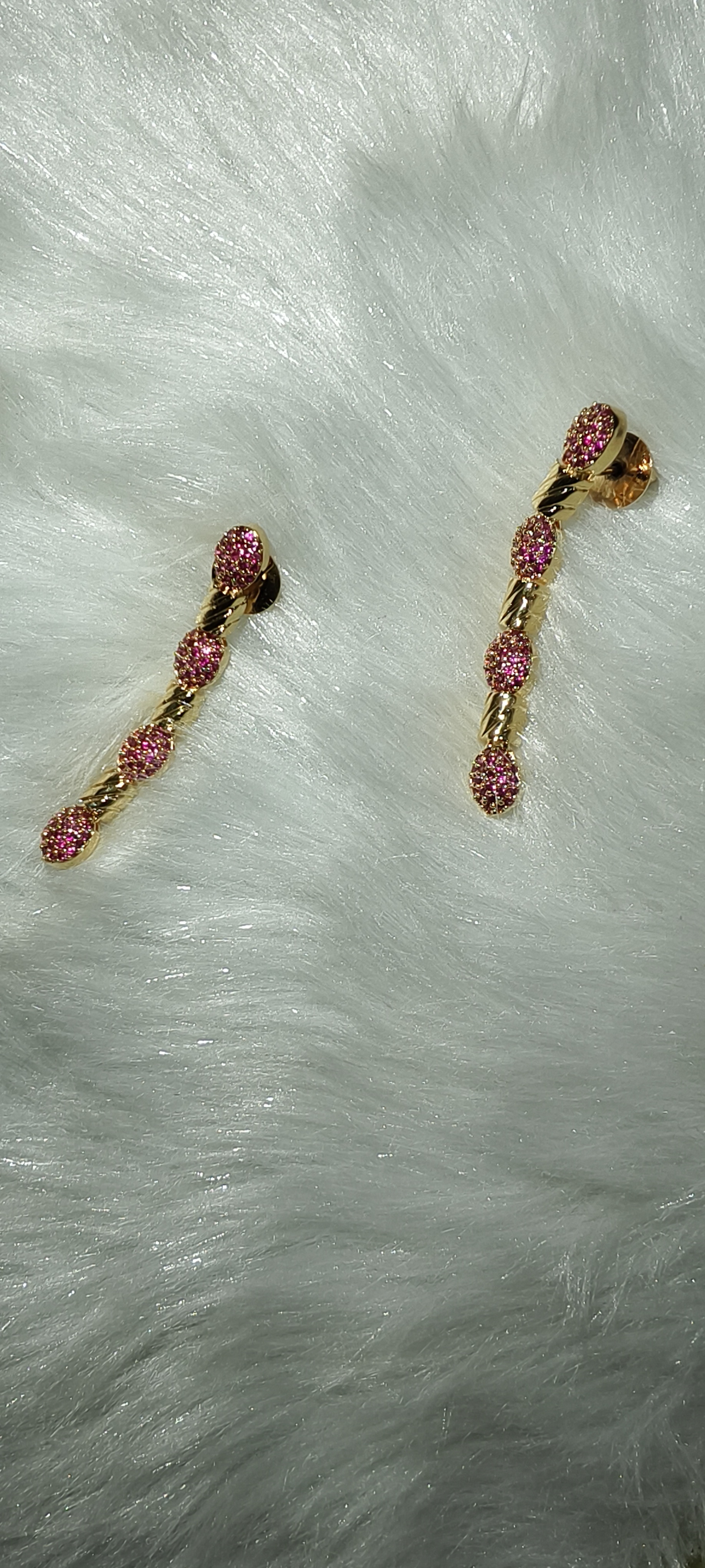 Elegant nano AD Gold Necklace Set