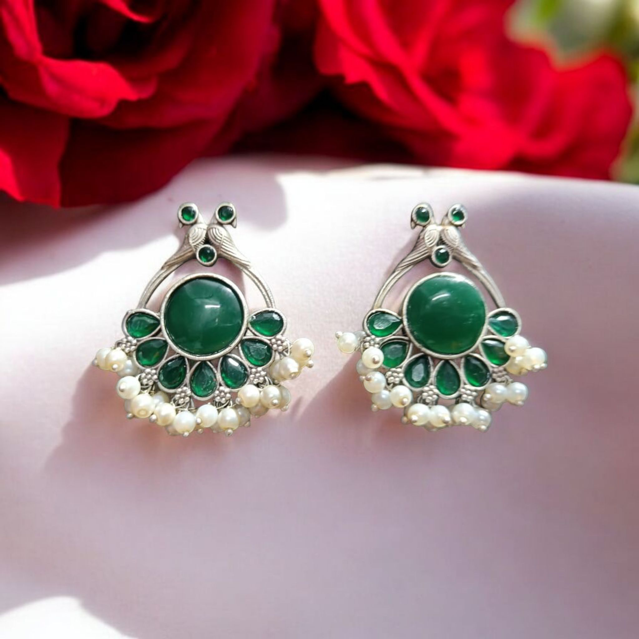 Elegant ruby Stone Earrings