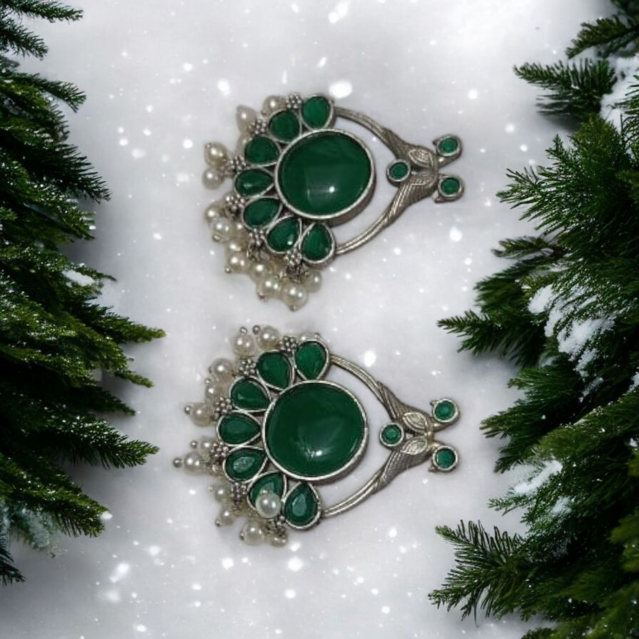 Elegant ruby Stone Earrings