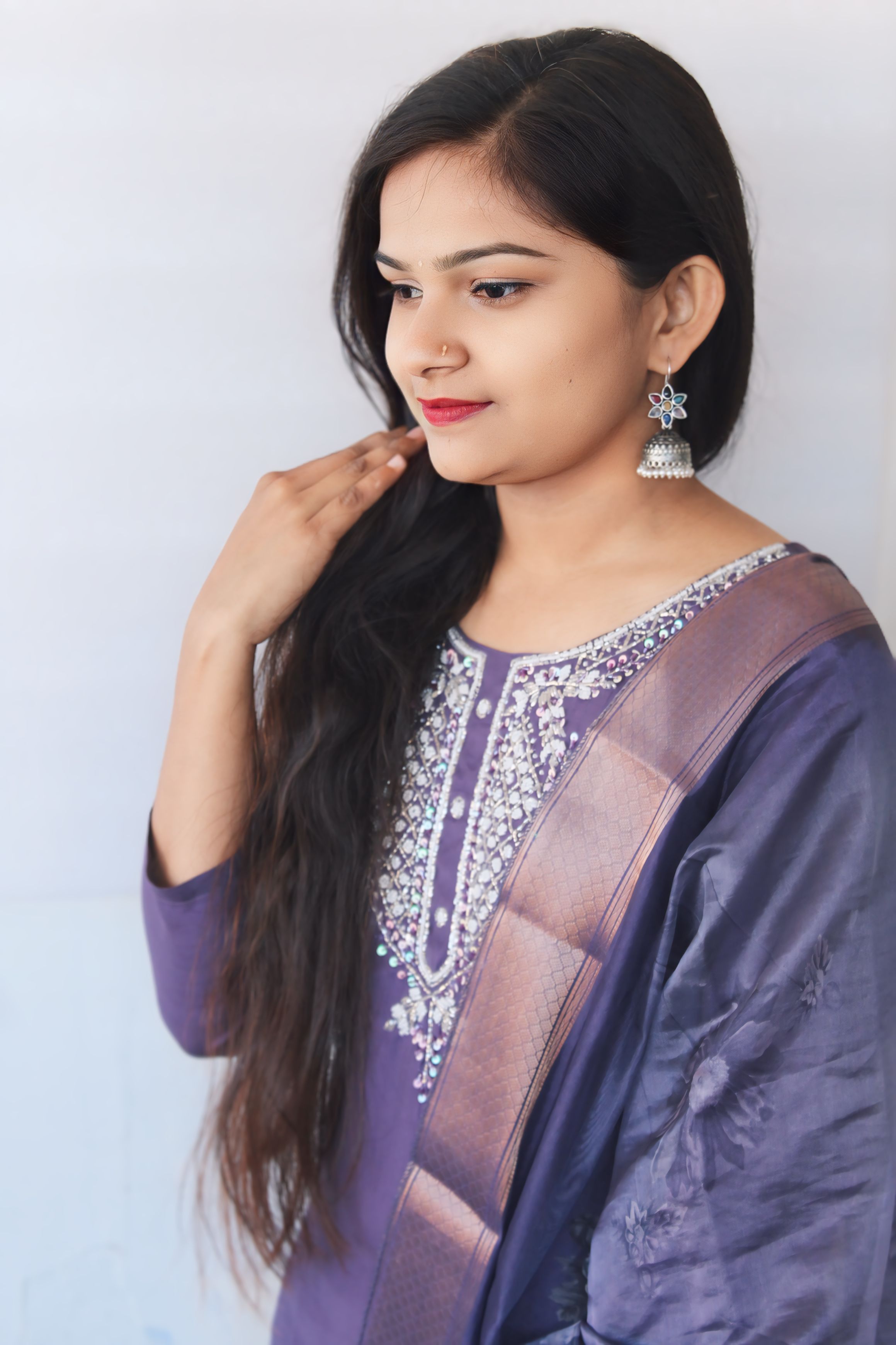 Oxidised Jhumka Earrings