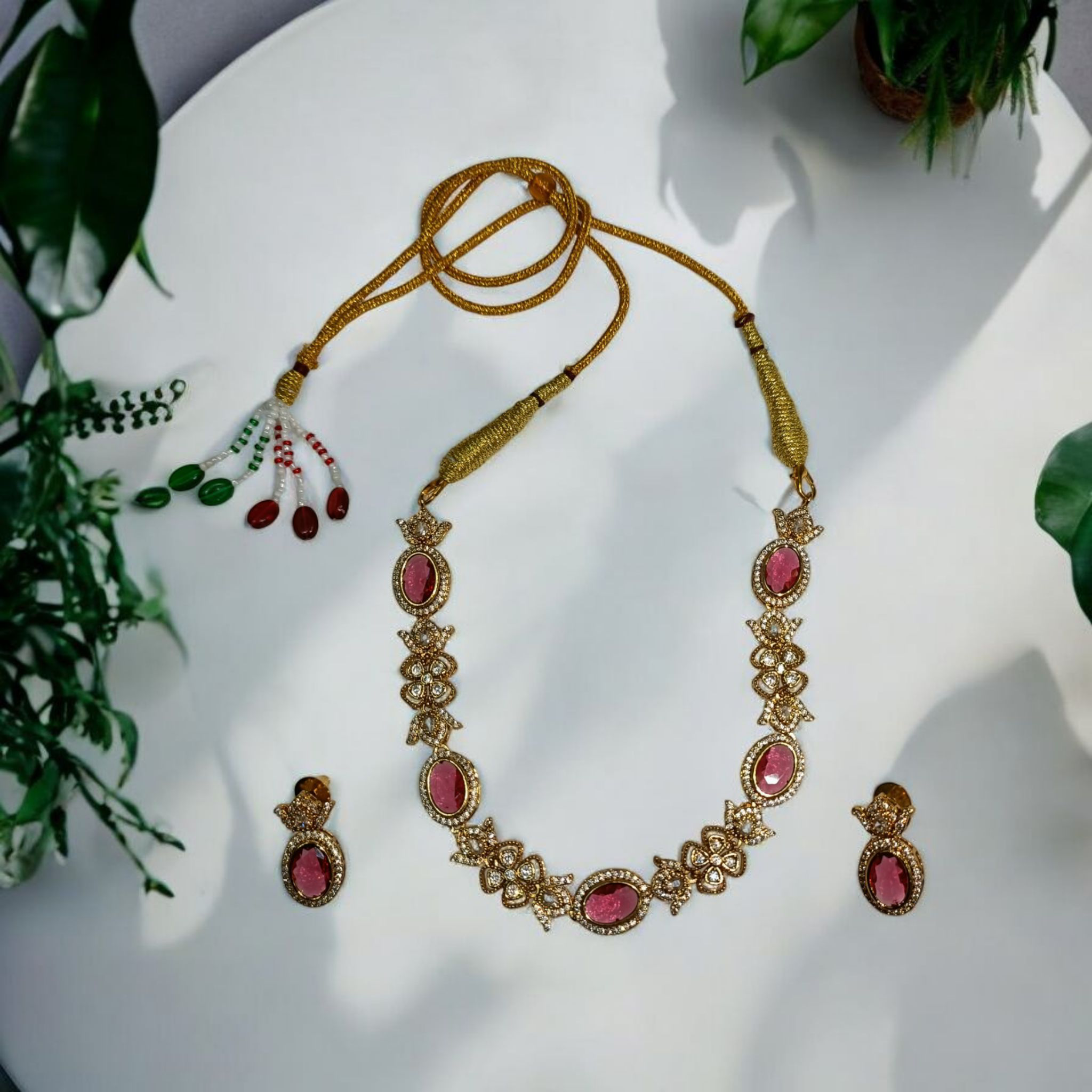 Vintage Gold jewelry with earrings