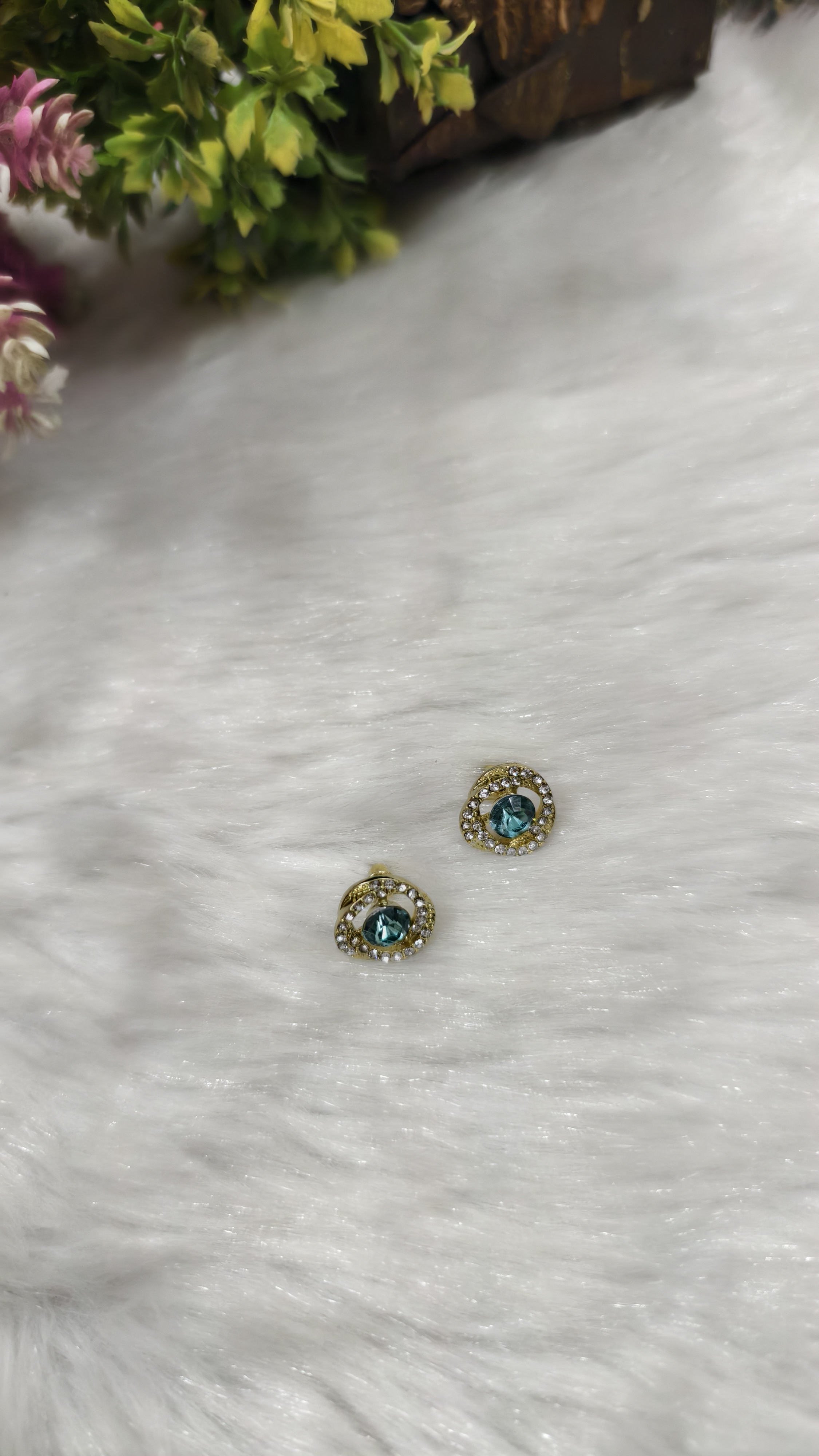 Turquoise Crystal Earrings